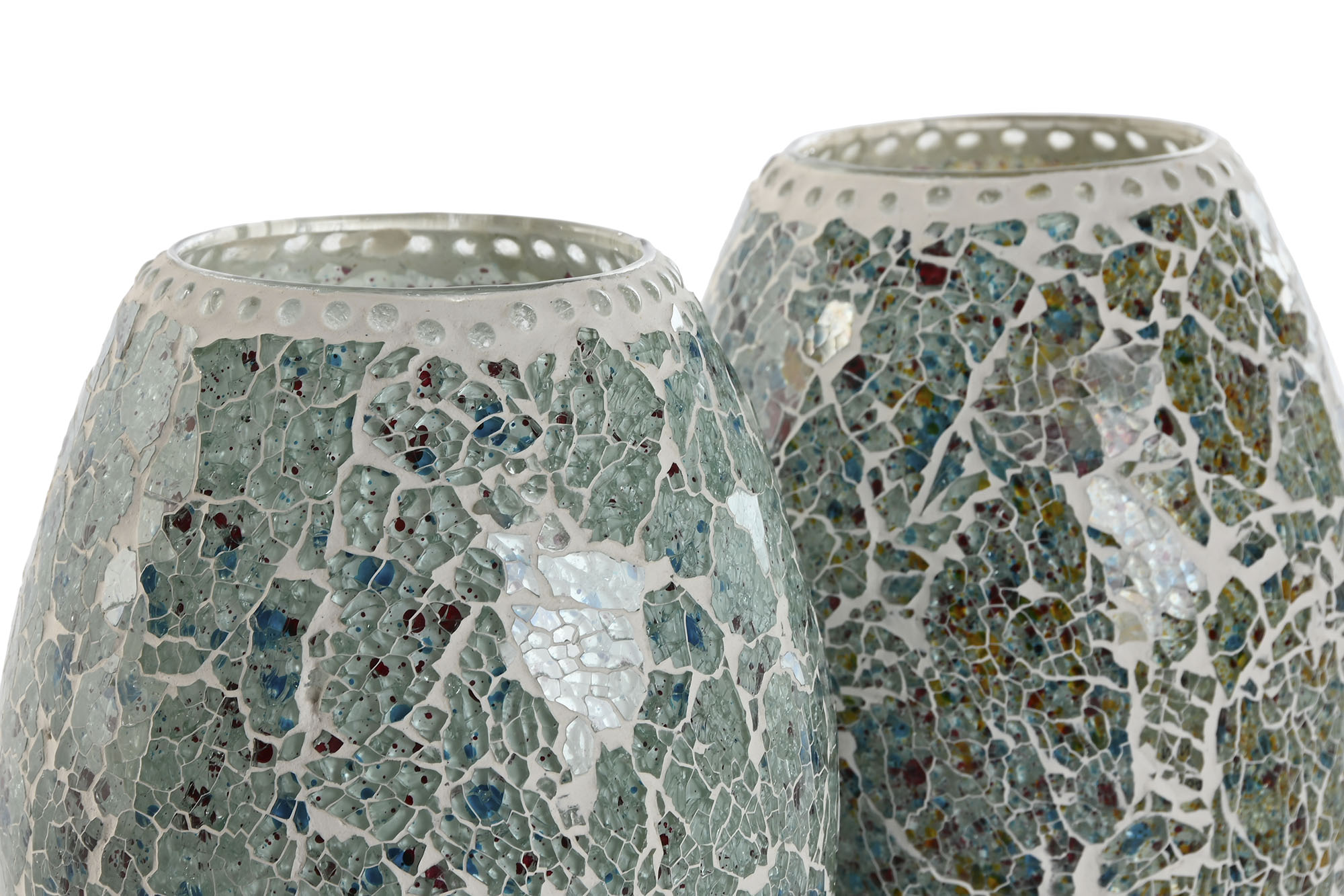 LAMPARA SOBREMESA CRISTAL 14X14X19CM MANDAL AQUA 2