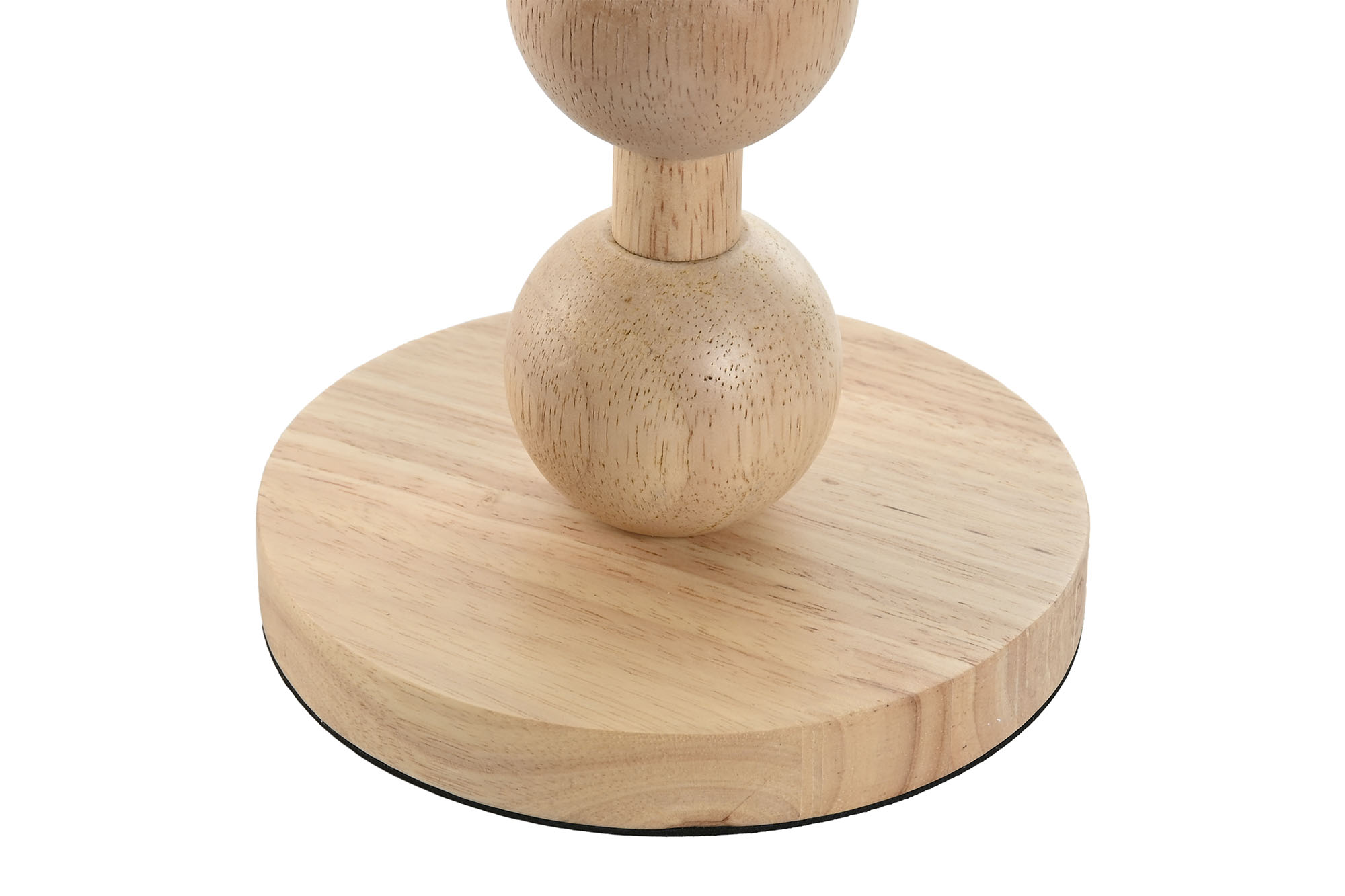 LAMPARA SOBREMESA HEVEA / RUBBERWOOD 32X32X56 BOLA 4