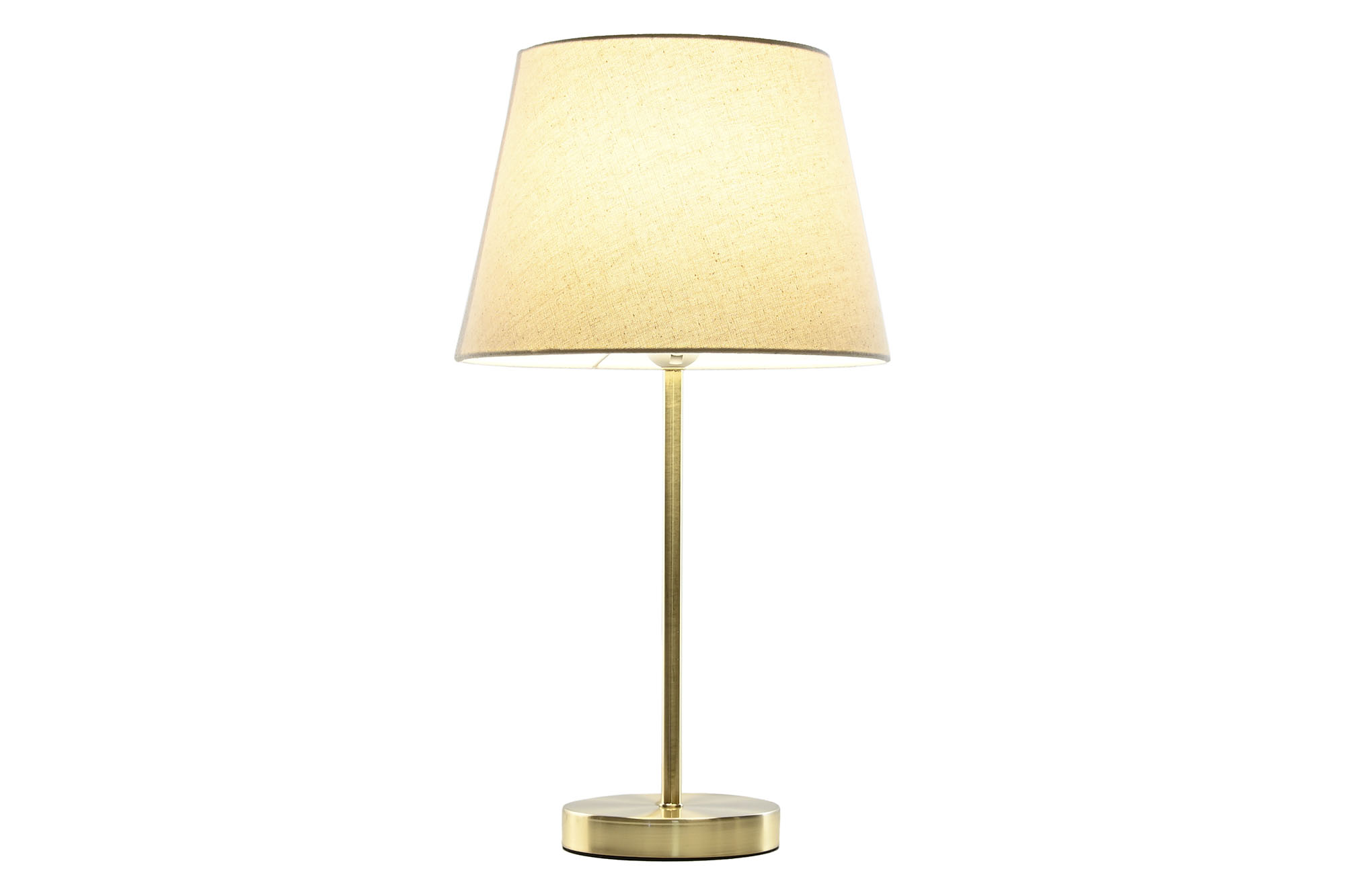 LAMPARA SOBREMESA METAL LINO 28X28X49 DORADO 2