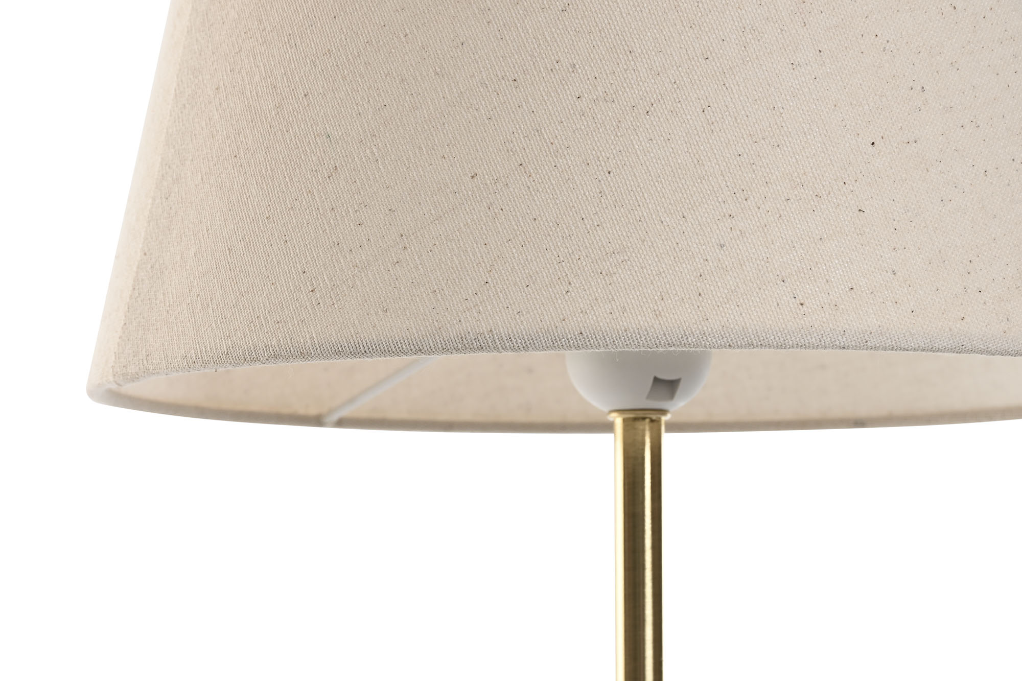 LAMPARA SOBREMESA METAL LINO 28X28X49 DORADO 3
