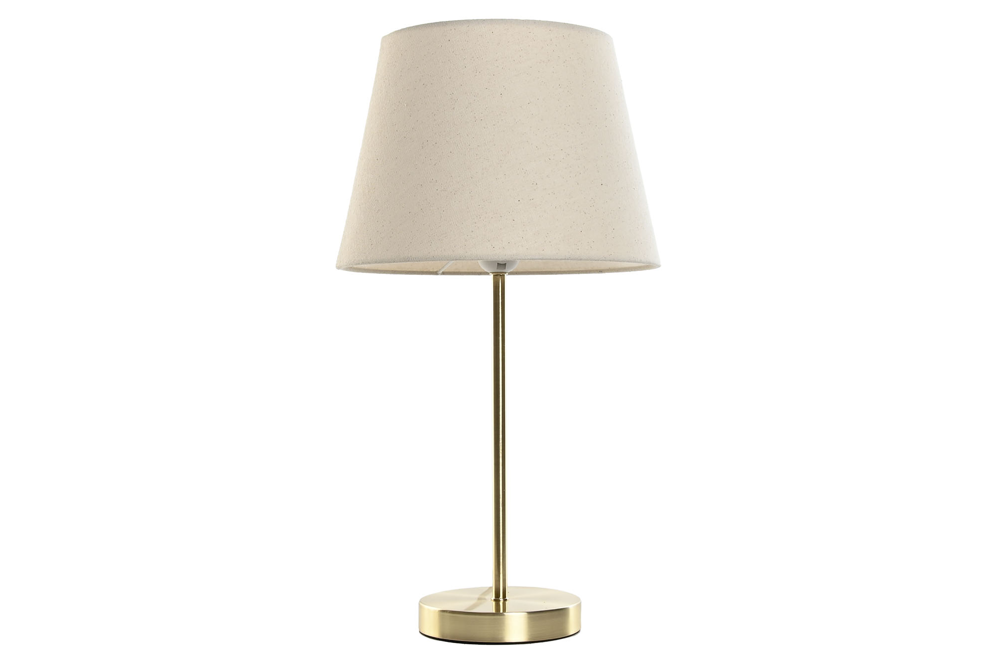 LAMPARA SOBREMESA METAL LINO 28X28X49 DORADO