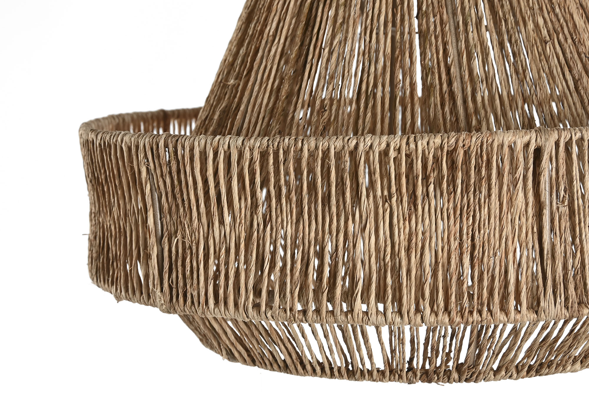 PANTALLA YUTE METAL 33X33X20 NATURAL 2