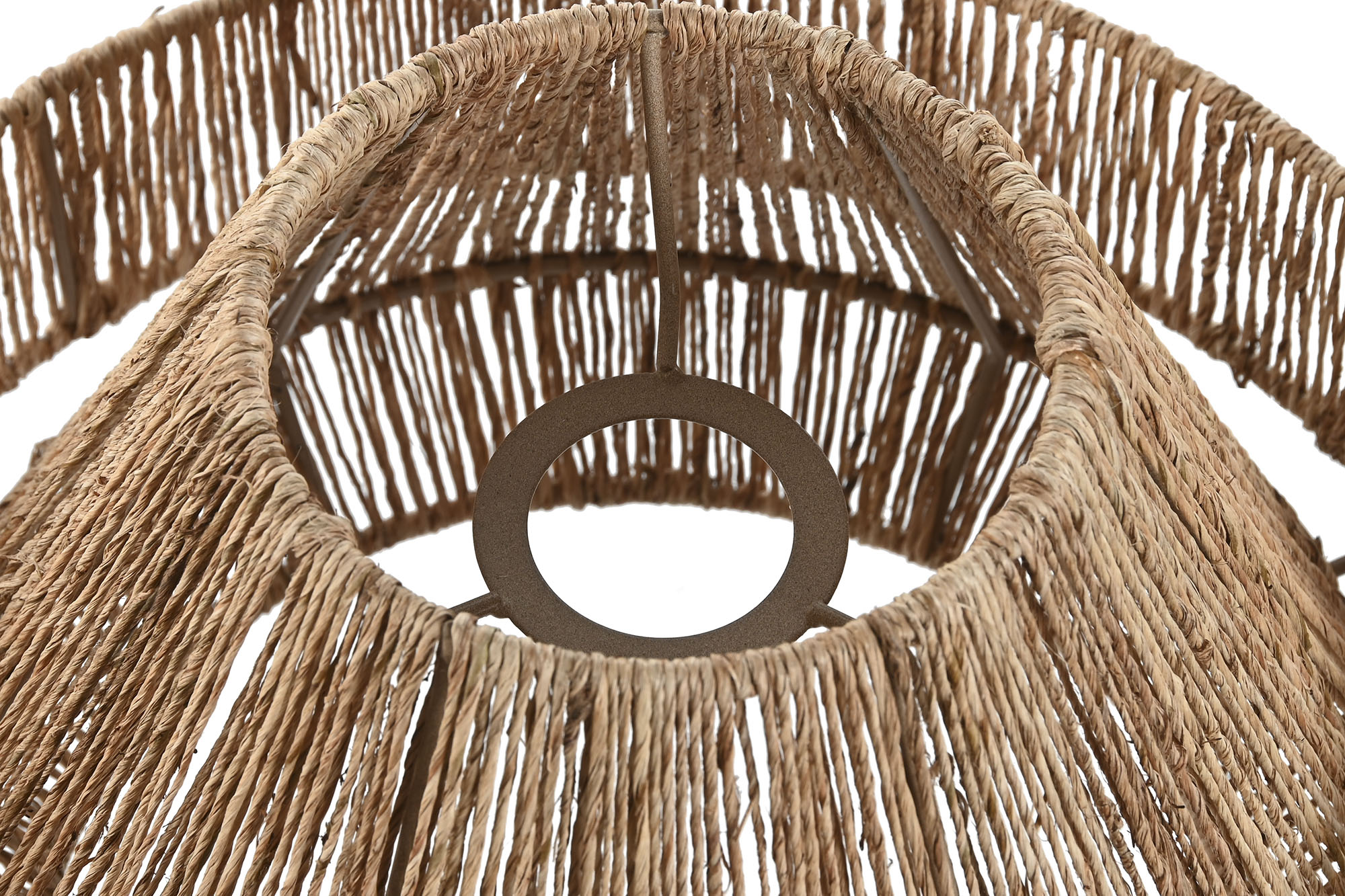 PANTALLA YUTE METAL 33X33X20 NATURAL 3