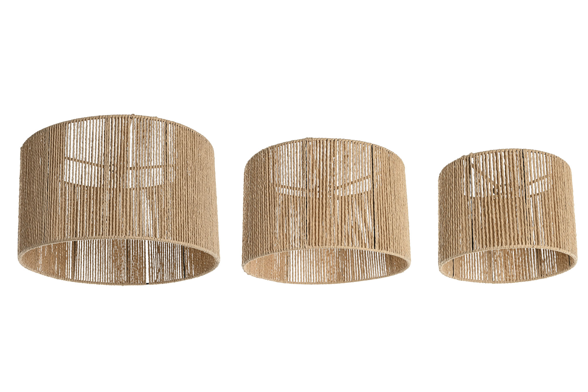 PANTALLA FIBRA METAL 41X41X26CM OVALADA
