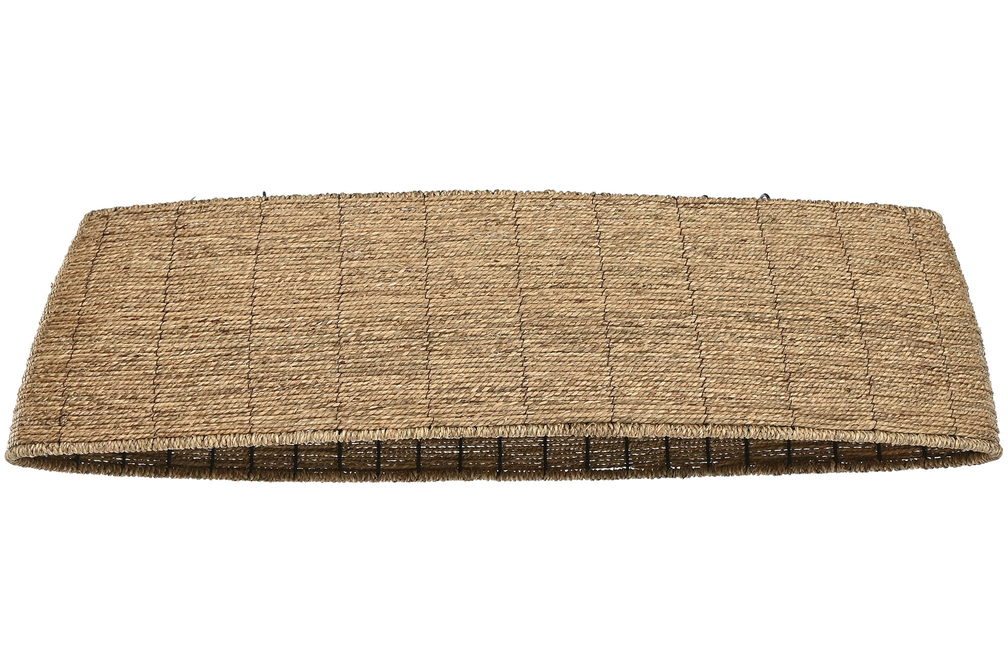 PANTALLA FIBRA METAL 100X29X27 NATURAL MARRON