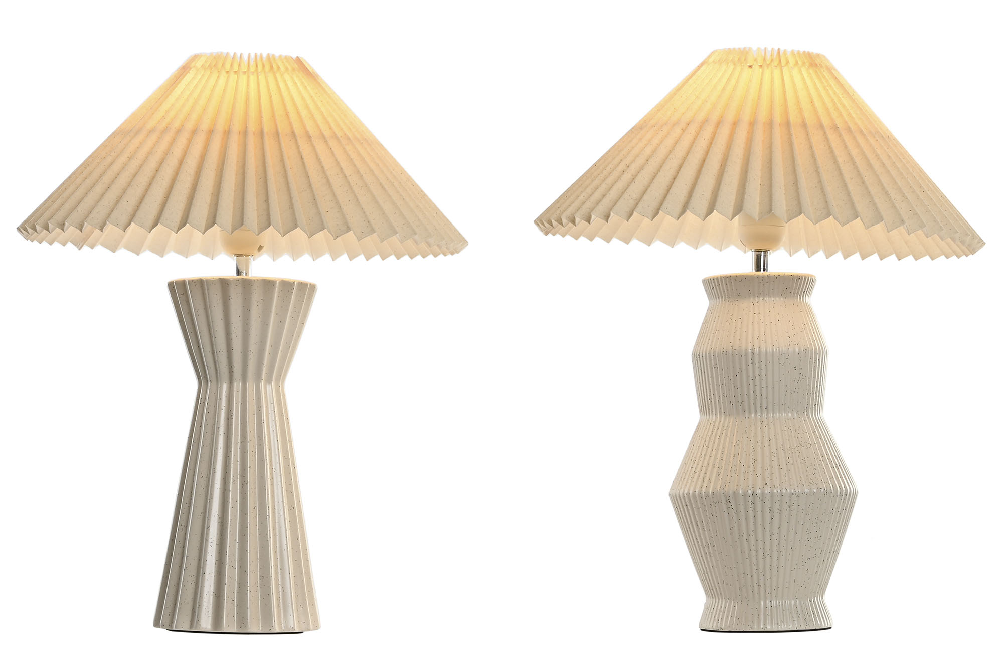 LAMPARA SOBREMESA CERAMICA 35X35X44CM ESTRECHA 2