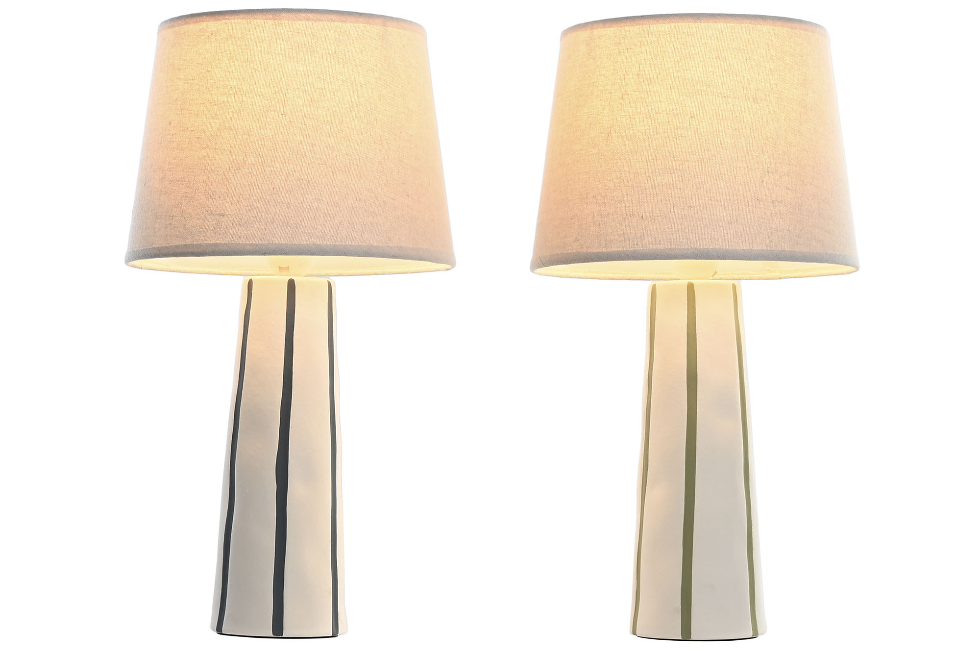 LAMPARA SOBREMESA CERAMICA 25X25X45CM AZUL 2