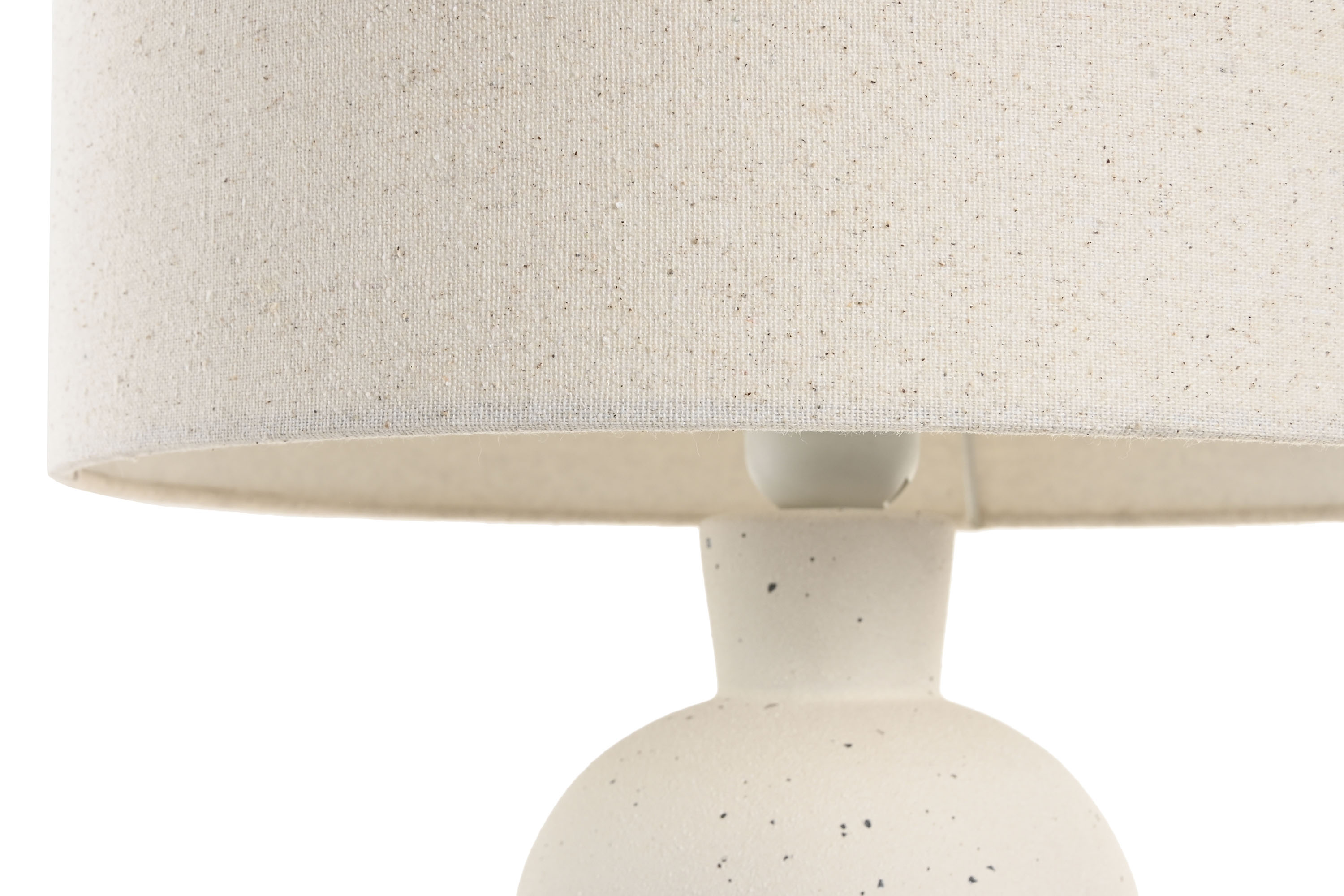 LAMPARA SOBREMESA CERAMICA POLIESTER 33X33X61 BOLA 3