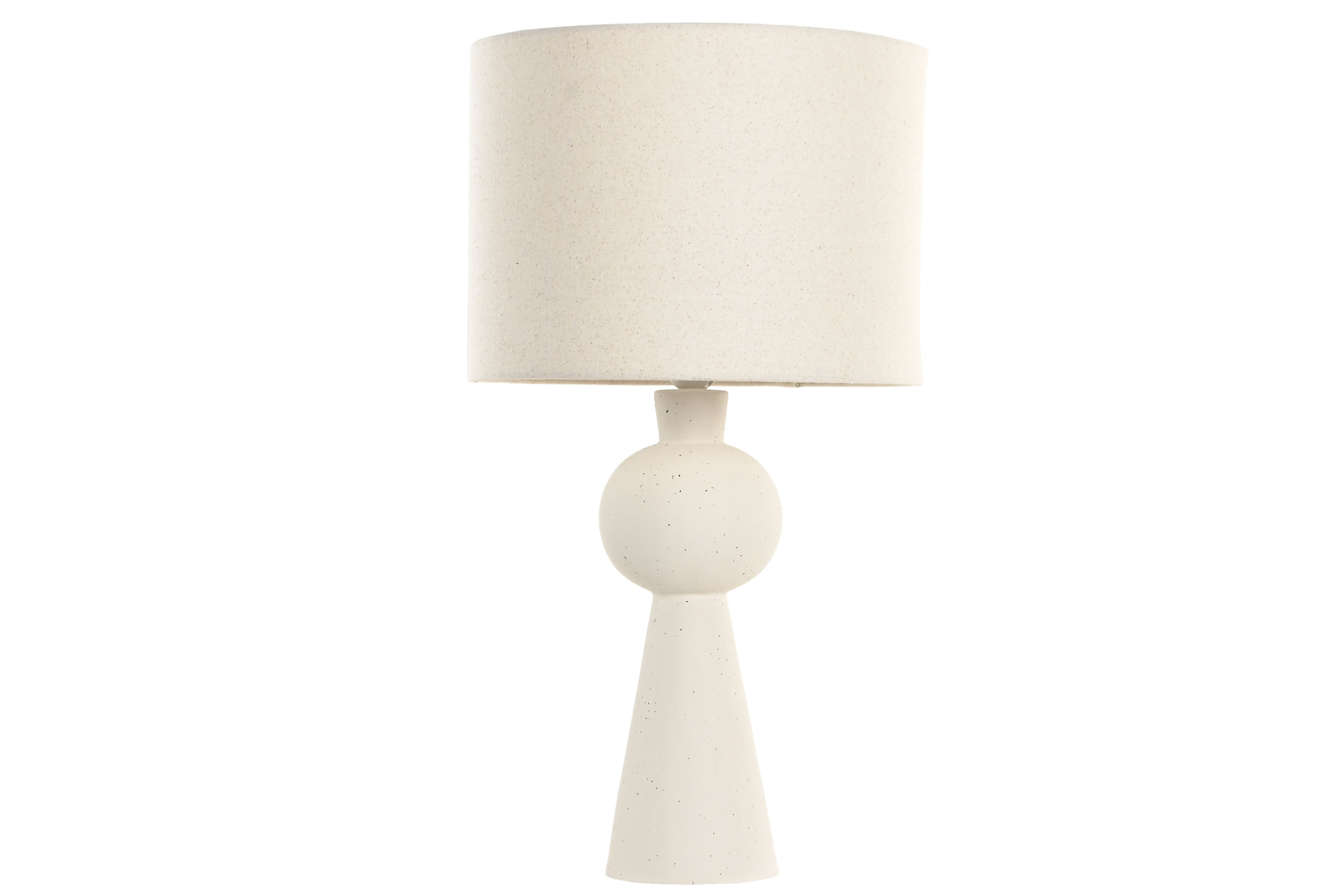LAMPARA SOBREMESA CERAMICA POLIESTER 33X33X61 BOLA