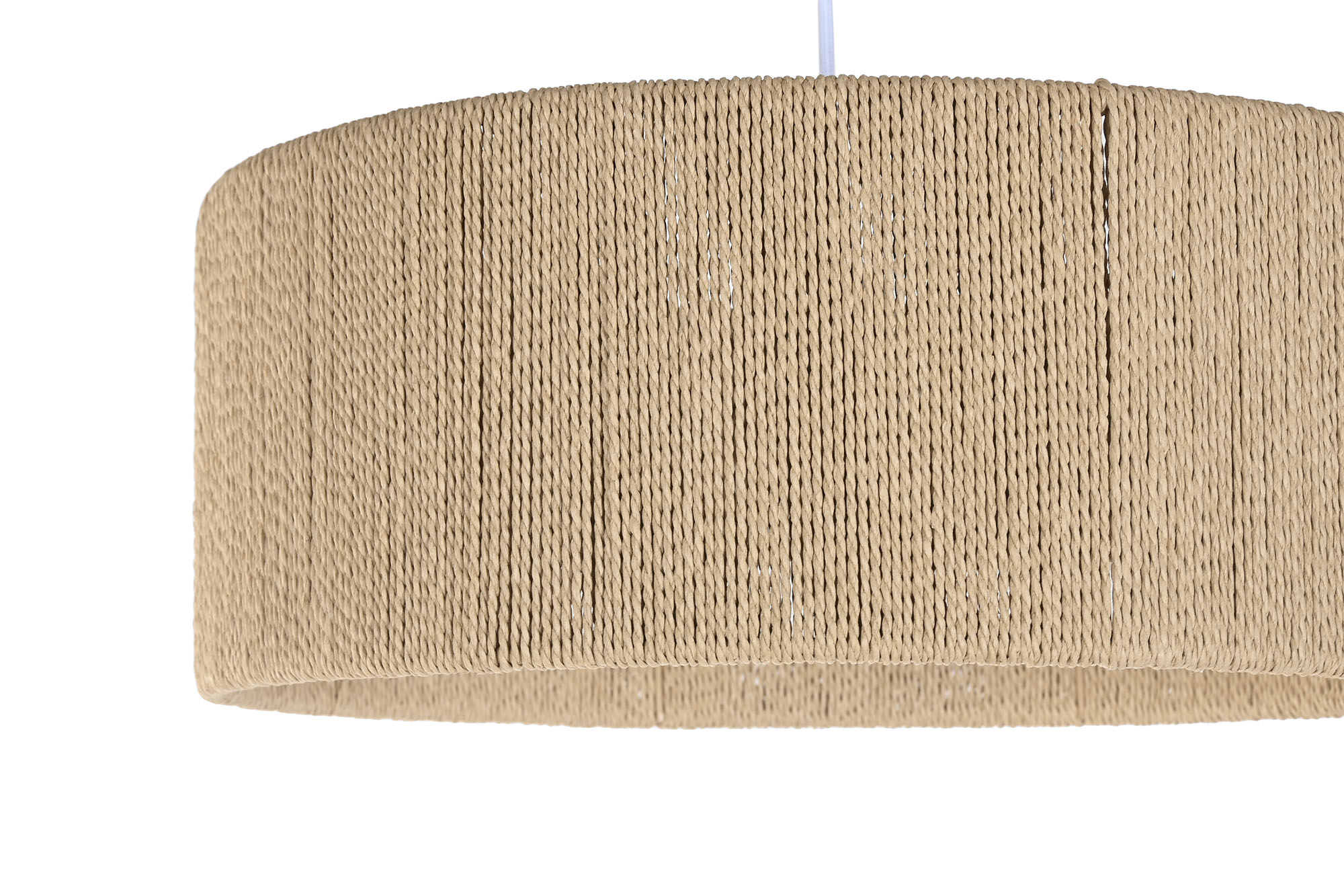 LAMPARA TECHO CUERDA PP 40X40X15,5 NATURAL MARRON 5