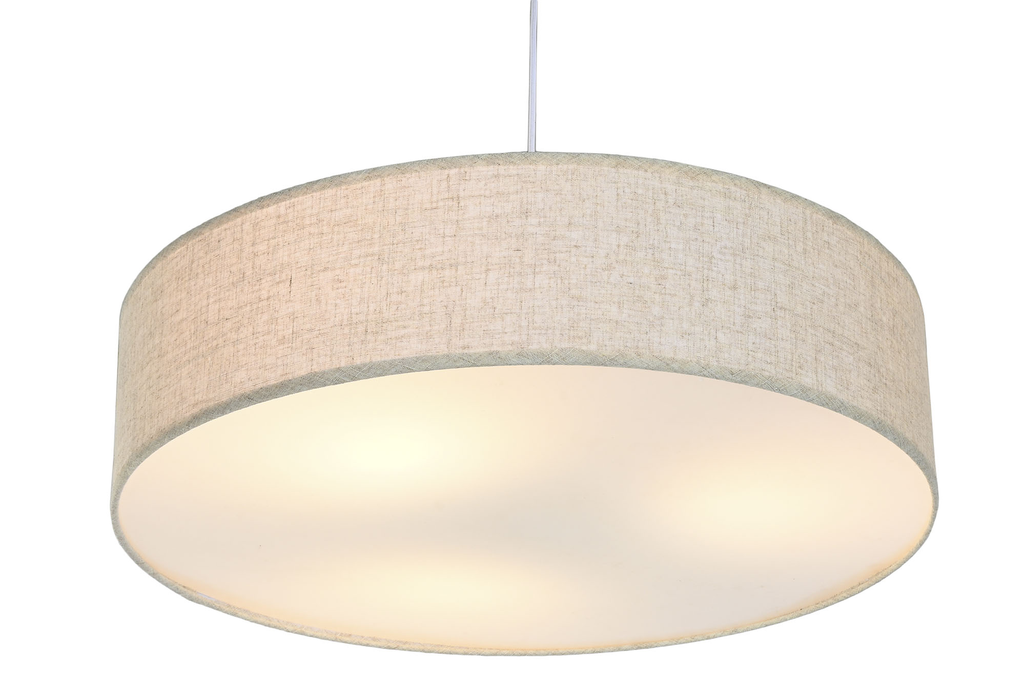 LAMPARA TECHO LINO PP 60X60X15 PLAFON CRUDO 3
