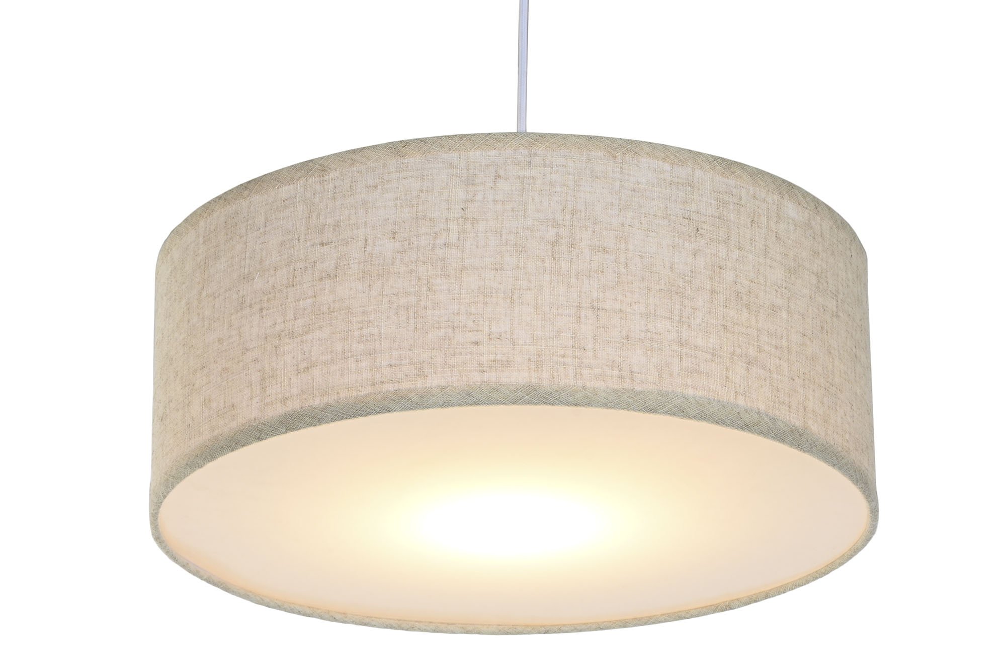 LAMPARA TECHO LINO PP 40X40X15 CRUDO 2