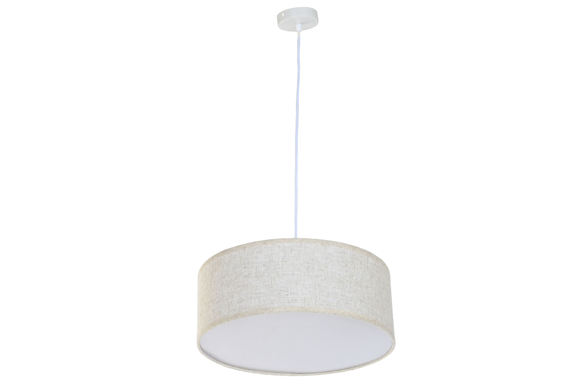 LAMPARA TECHO LINO PP 40X40X15 CRUDO 3