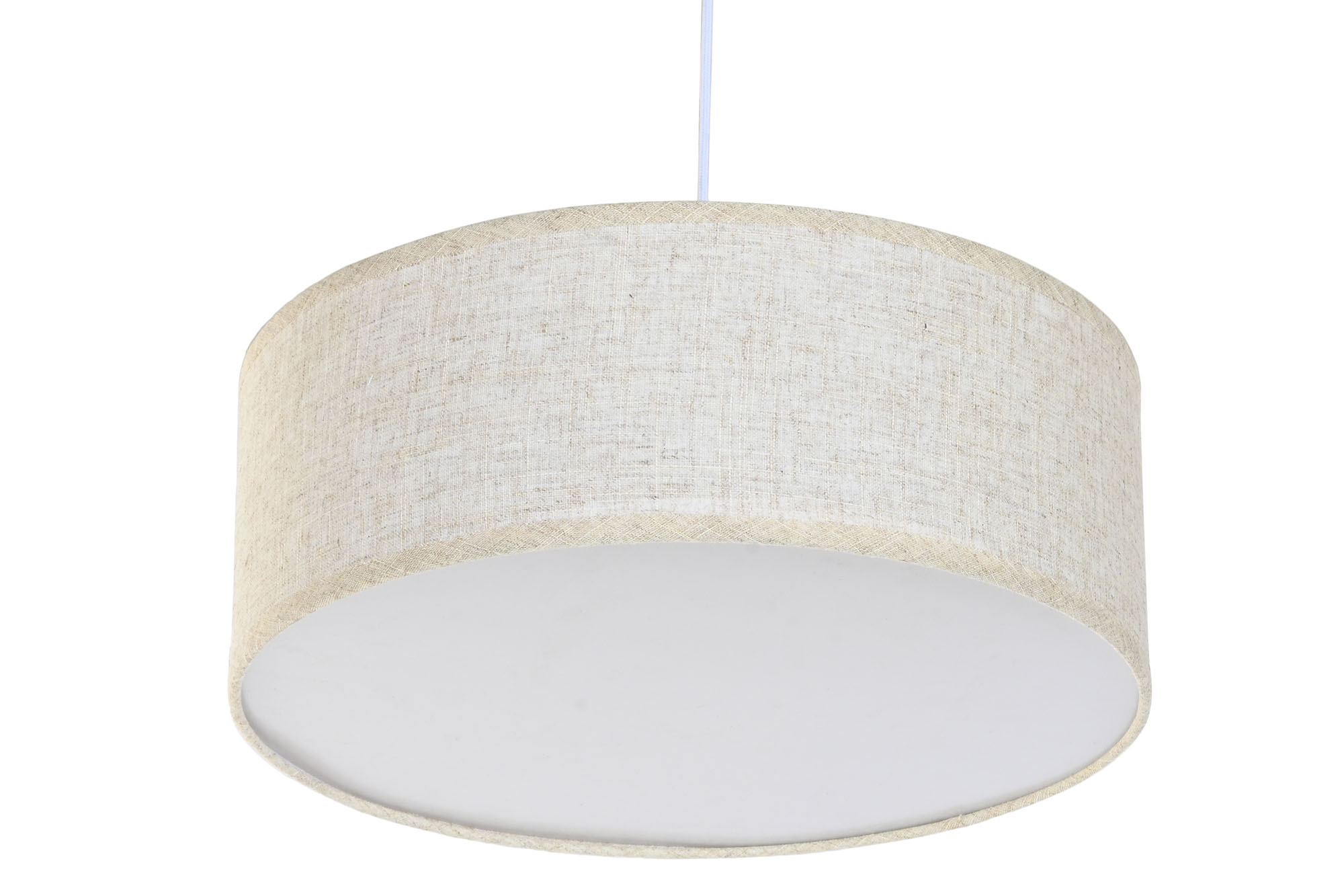 LAMPARA TECHO LINO PP 40X40X15 CRUDO