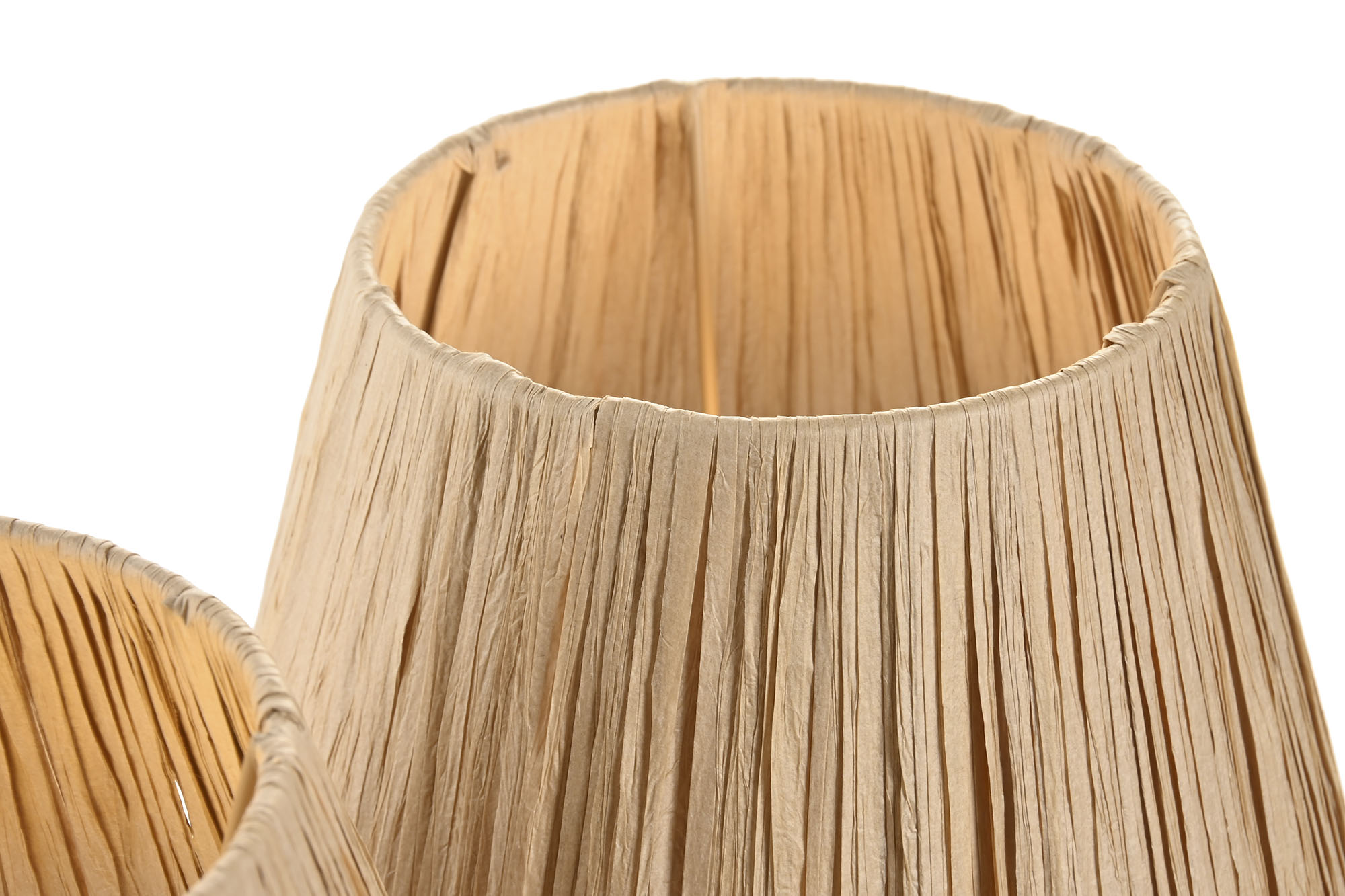 LAMPARA SOBREMESA CERAMICA RAFIA 22X22X31 ONDAS 4