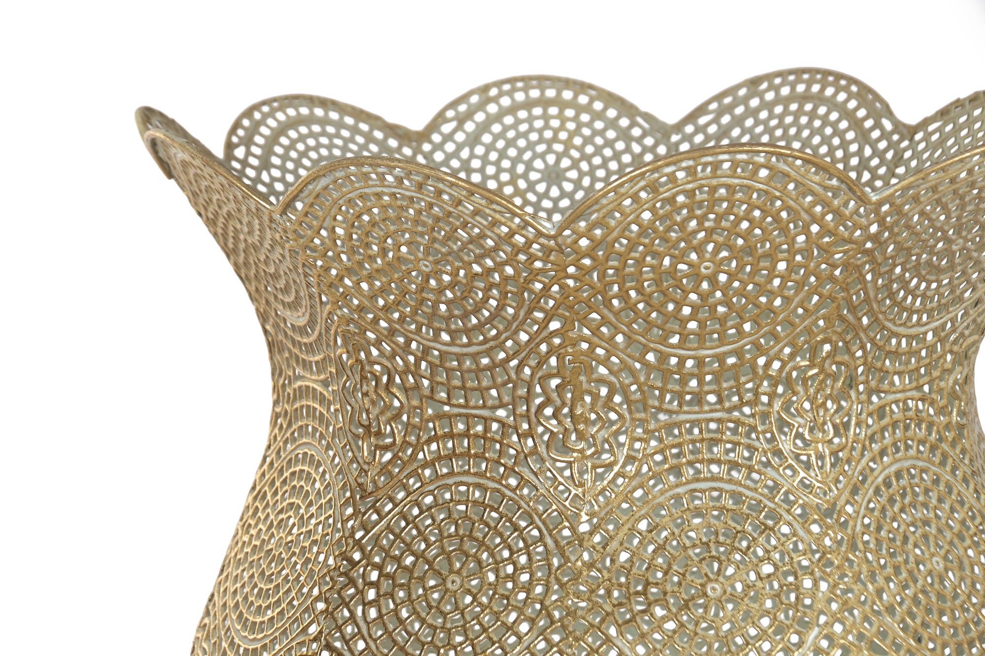 LAMPARA PIE METAL 33X33X140 DORADO 4