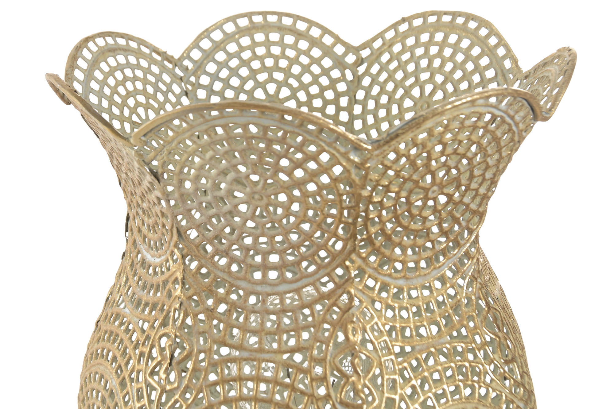 LAMPARA SOBREMESA METAL 21X21X50 DORADO 3
