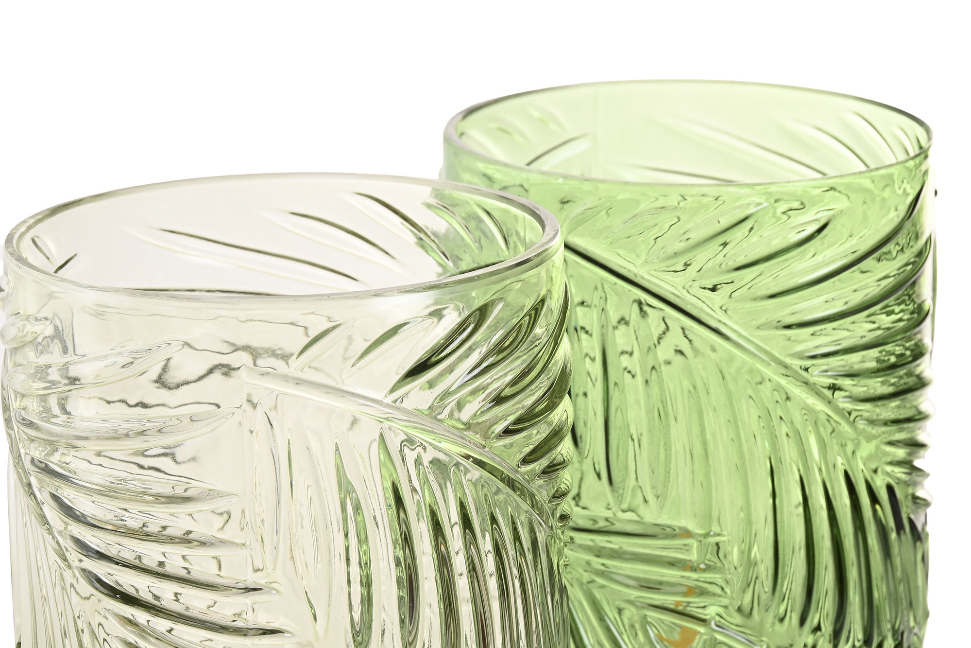 DECORACION LUMINOSA CRISTAL 12X12X20 HOJAS CLARO 3