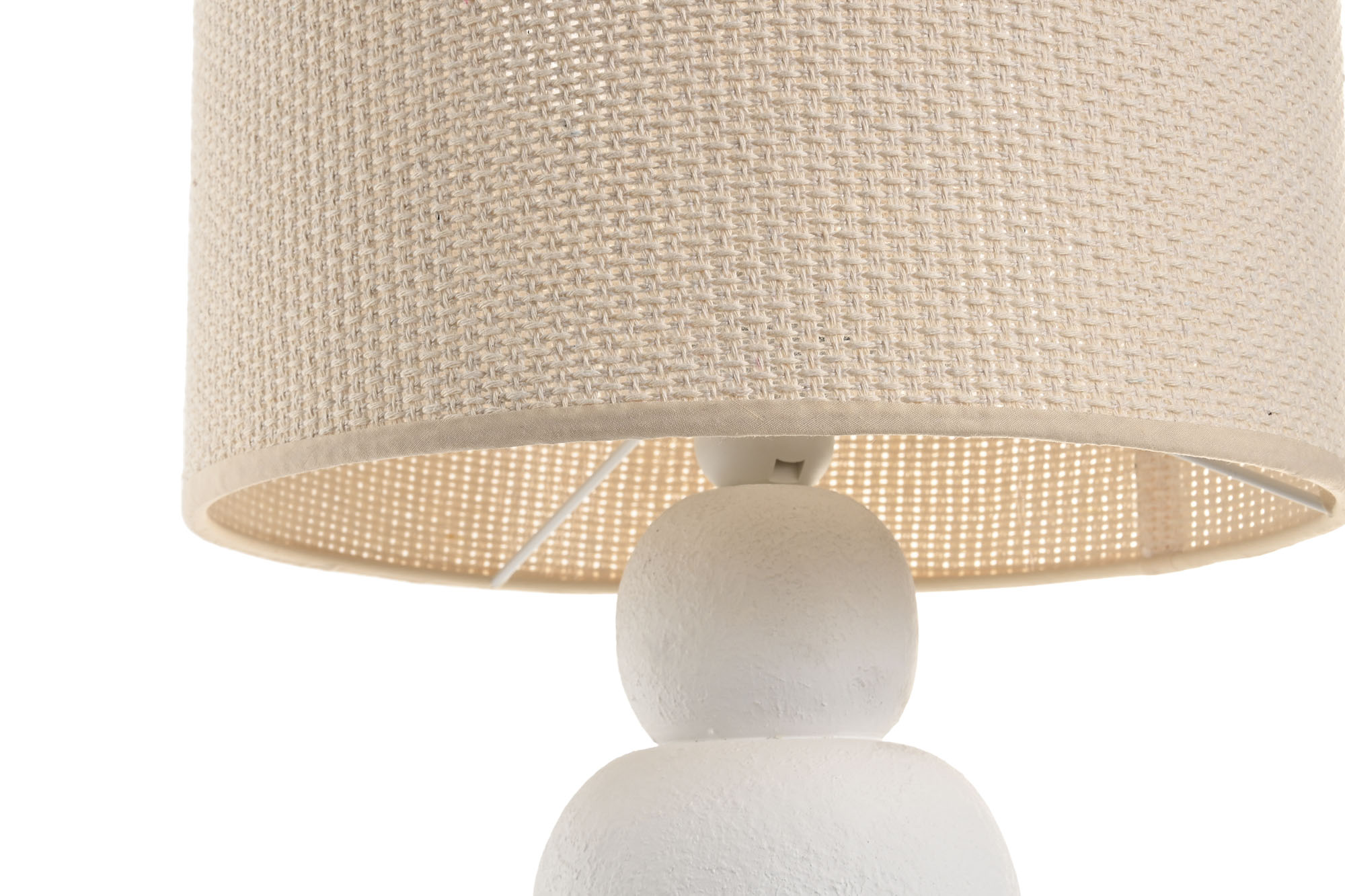 LAMPARA SOBREMESA CERAMICA POLIESTER 30X30X58 4