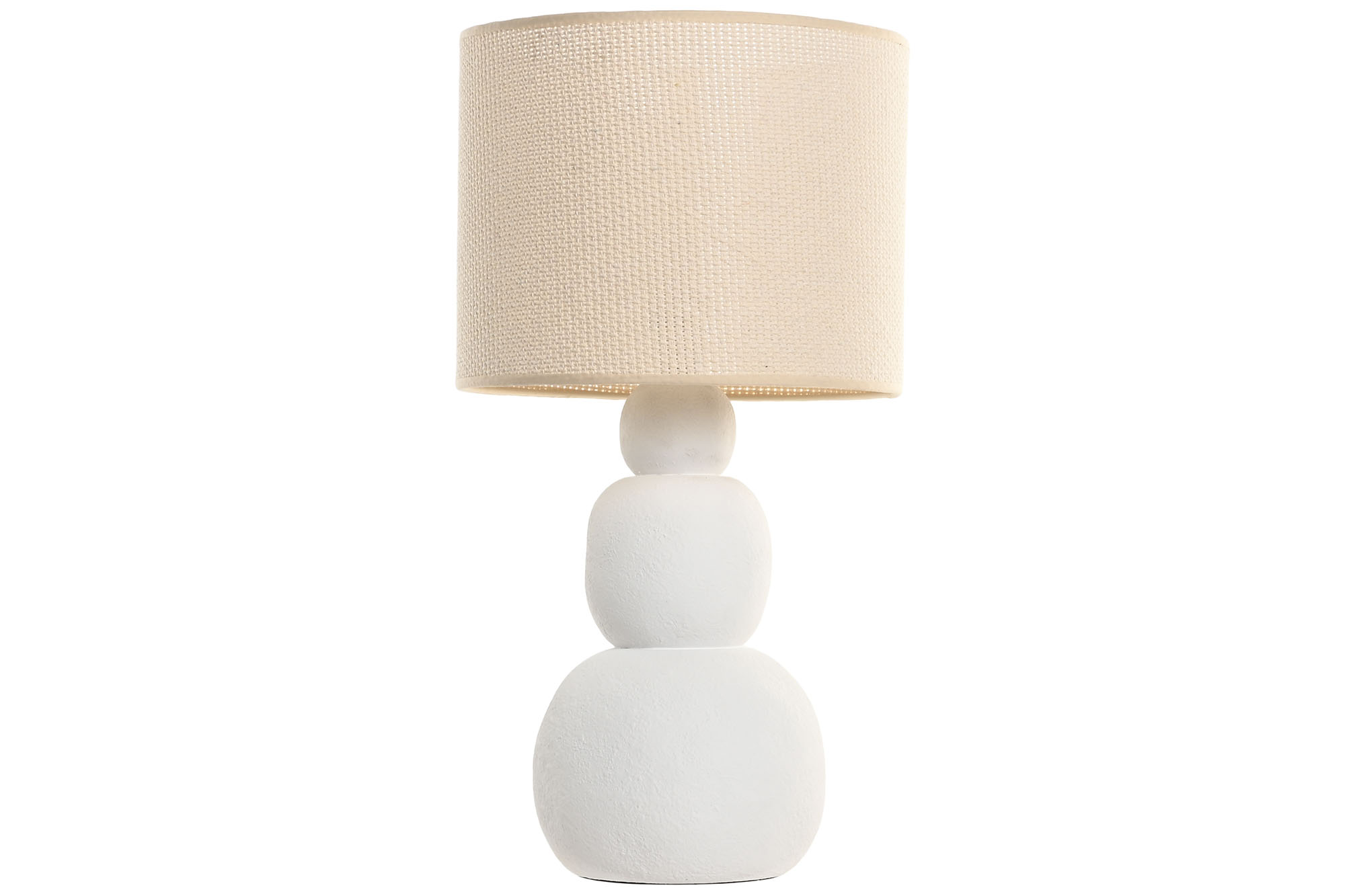 LAMPARA SOBREMESA CERAMICA POLIESTER 30X30X58