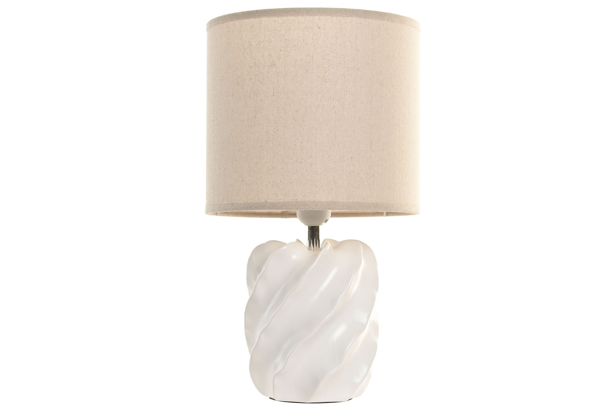 LAMPARA SOBREMESA CERAMICA POLIESTER 22X22X40