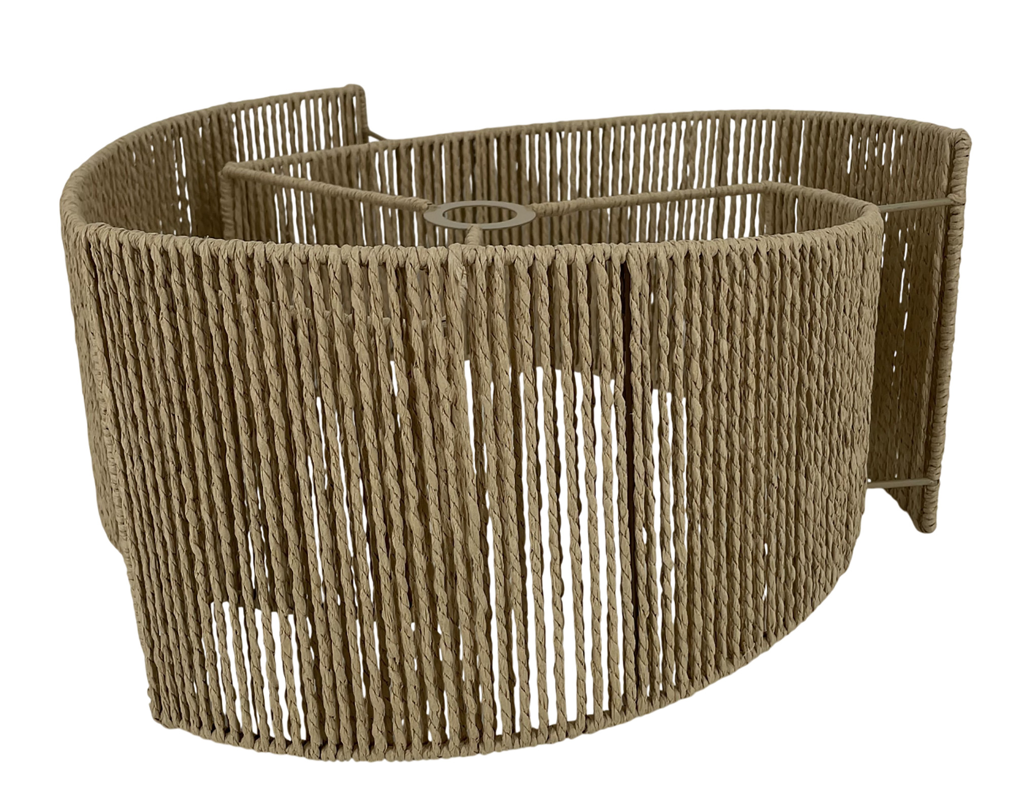 PANTALLA FIBRA METAL 48,00,X45X22 NATURAL MARRON 4