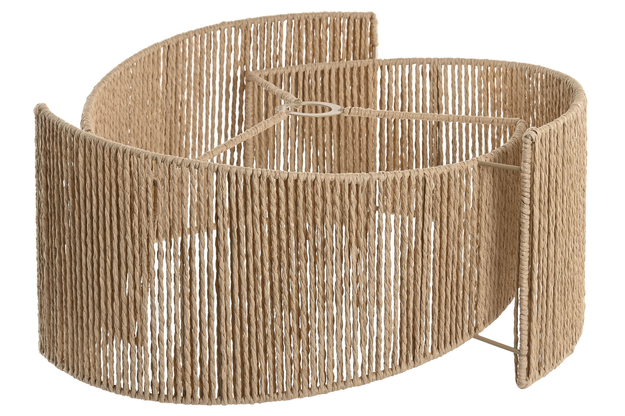 PANTALLA FIBRA METAL 48,00,X45X22 NATURAL MARRON