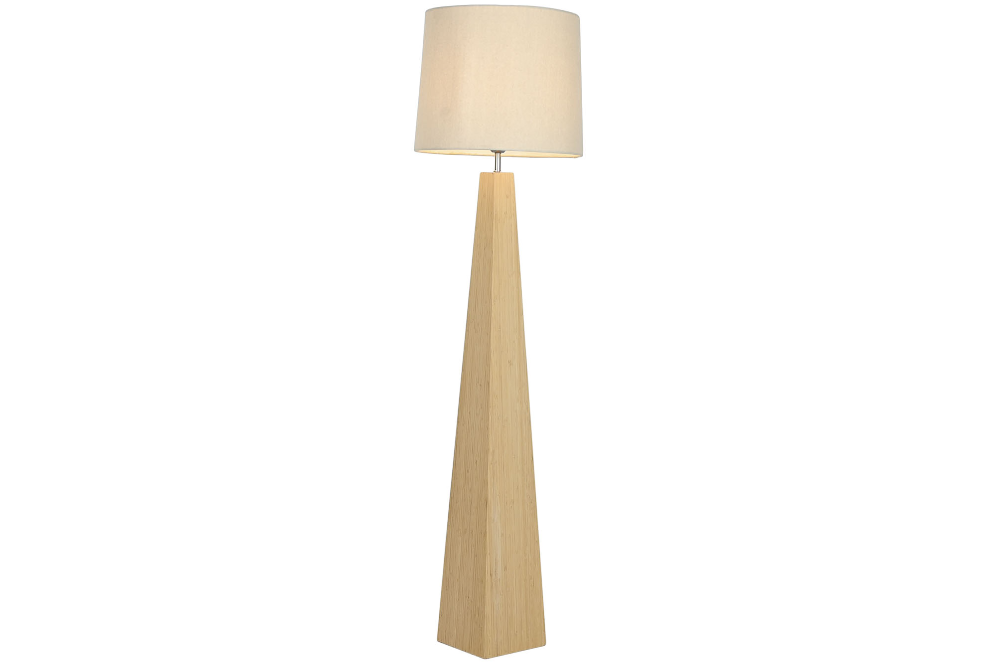LAMPARA PIE BAMBU LINO 42X42X158 NATURAL MARRON 2