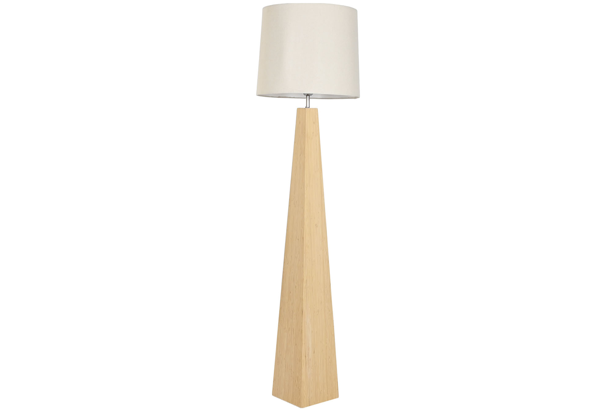 LAMPARA PIE BAMBU LINO 42X42X158 NATURAL MARRON