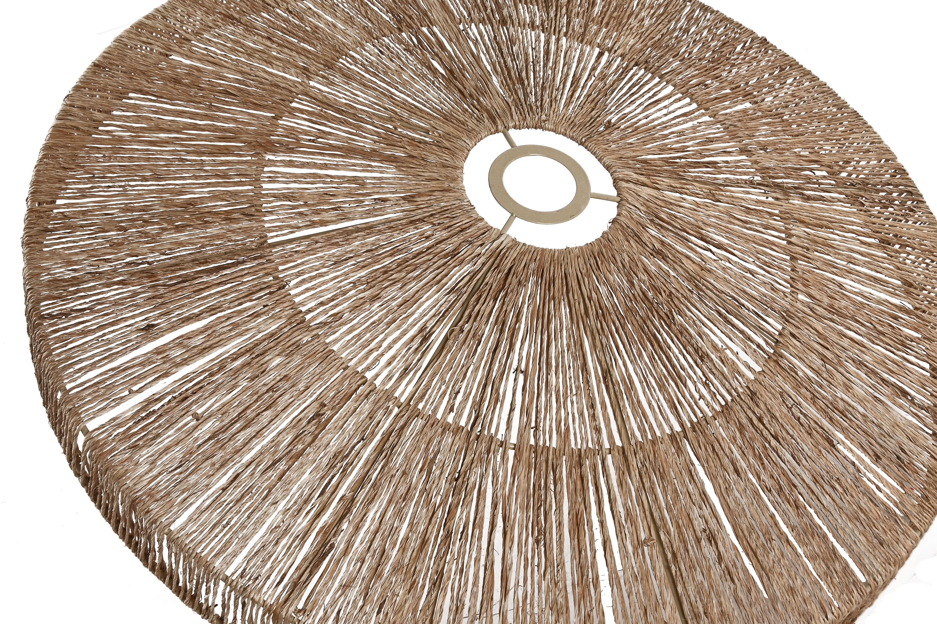 PANTALLA YUTE METAL 58X58X10 NATURAL 3