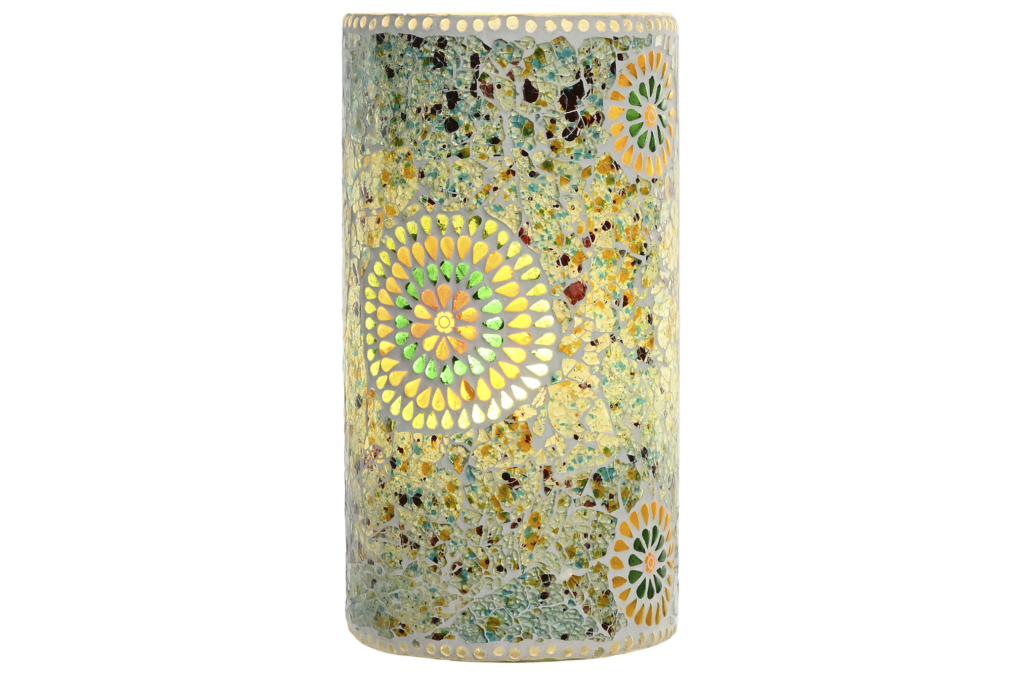 LAMPARA SOBREMESA CRISTAL 15X15X30 CRAQUELADO 2