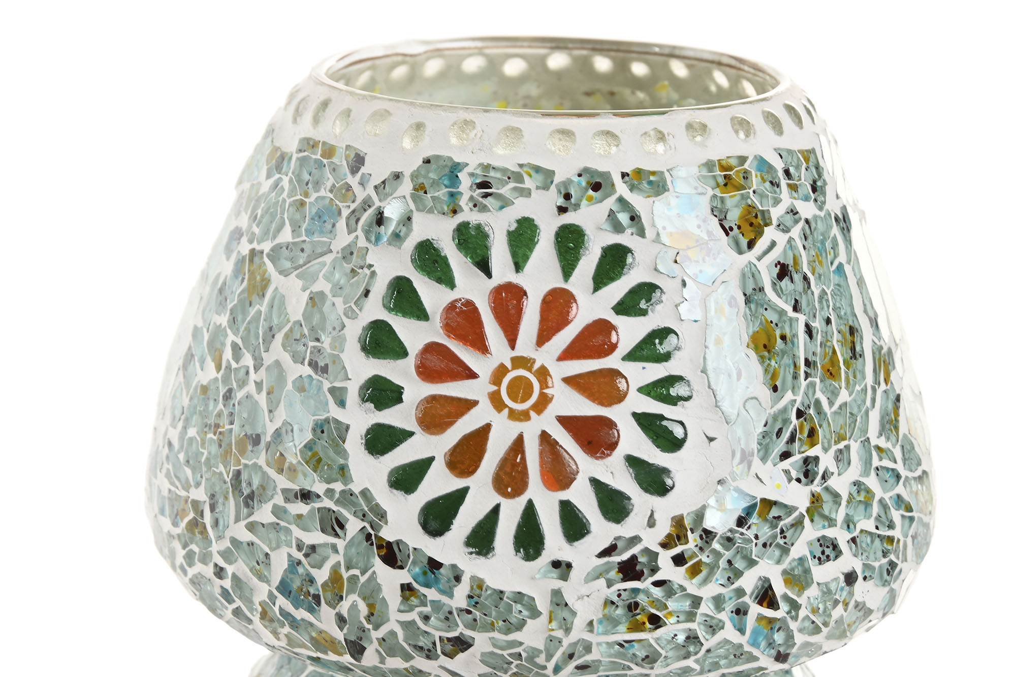 LAMPARA SOBREMESA CRISTAL 13X13X17 CRAQUELADO 3