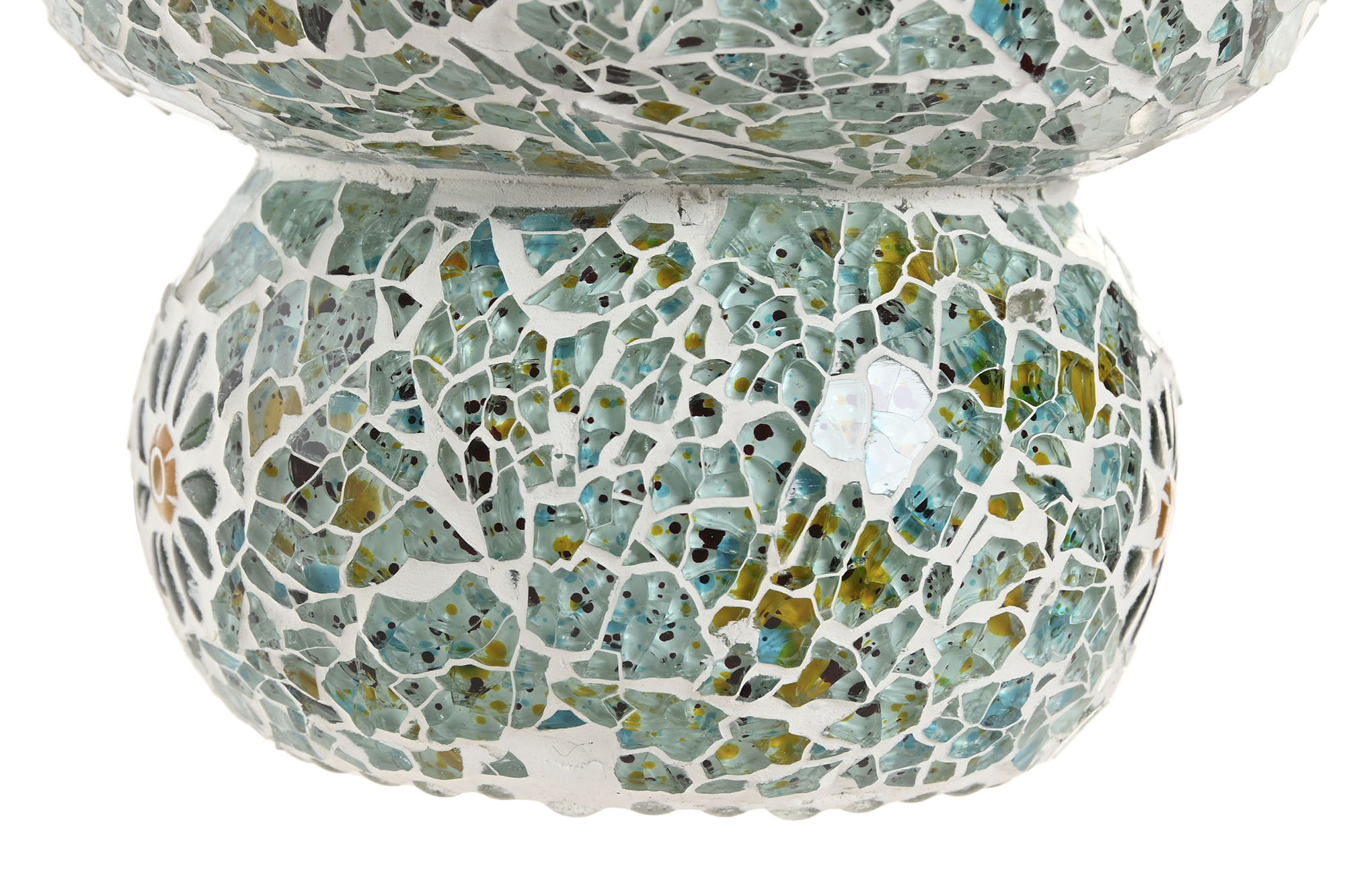 LAMPARA SOBREMESA CRISTAL 13X13X17 CRAQUELADO 4