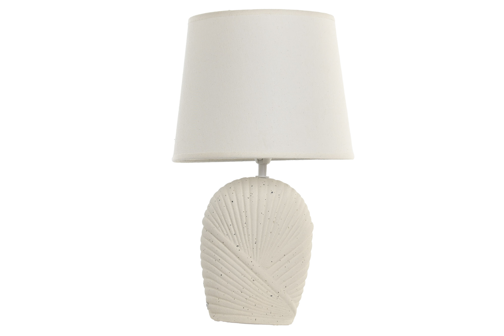 LAMPARA SOBREMESA GRES POLIESTER 25X25X43 CRUDO