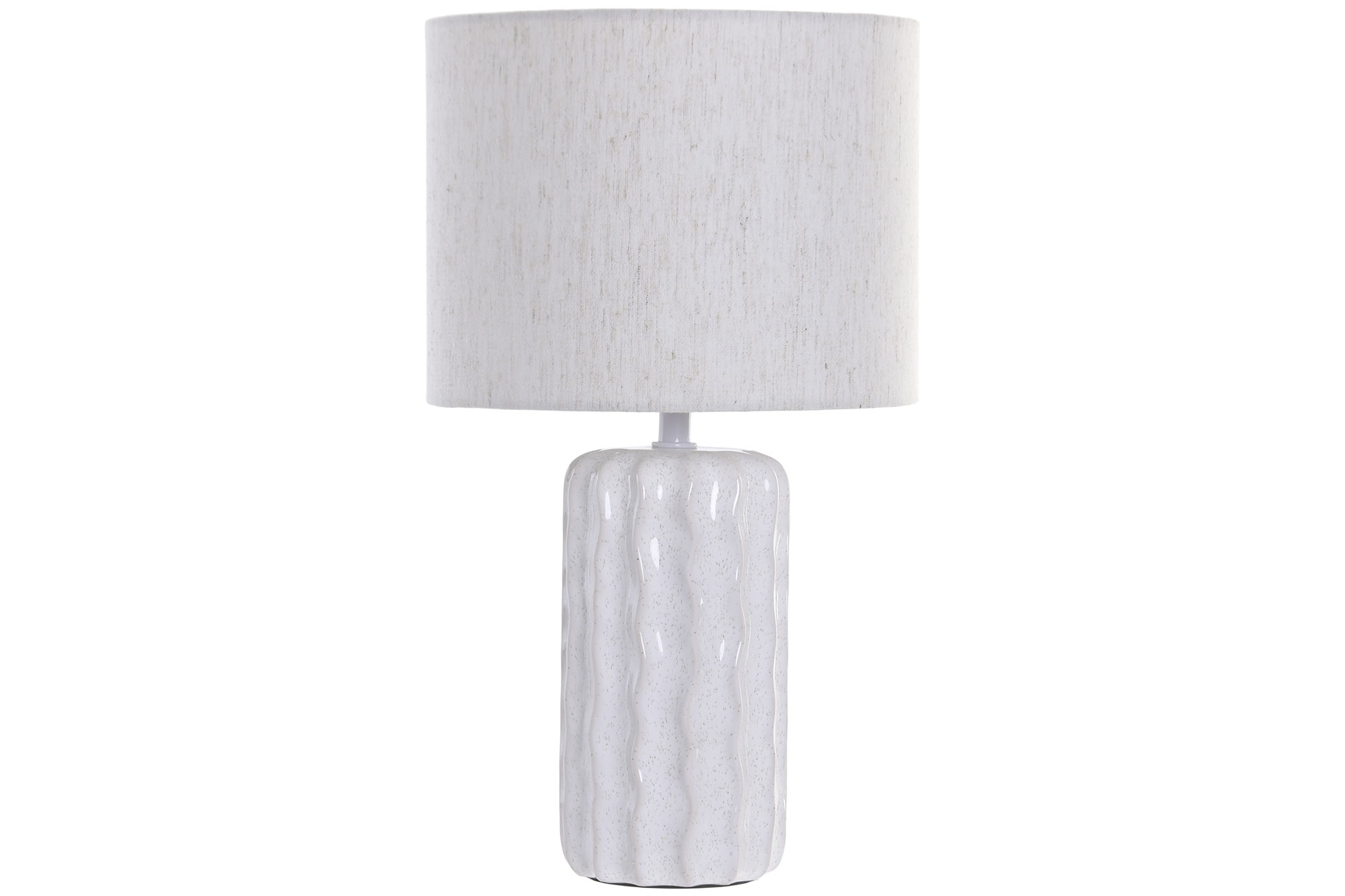 LAMPARA SOBREMESA CERAMICA POLIESTER 23X23X40