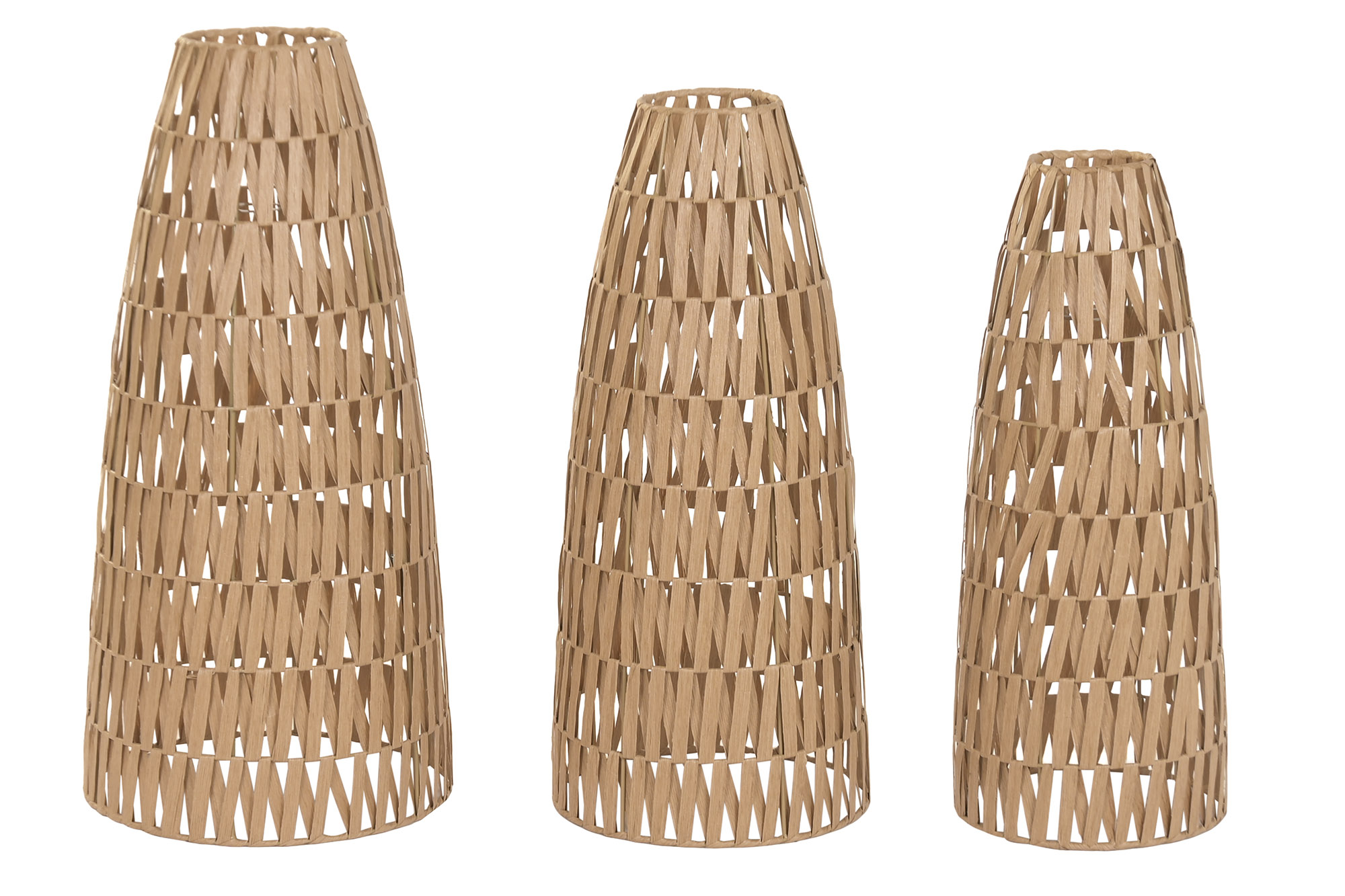 PANTALLA FIBRAS NATURALES METAL 36X36X72CM