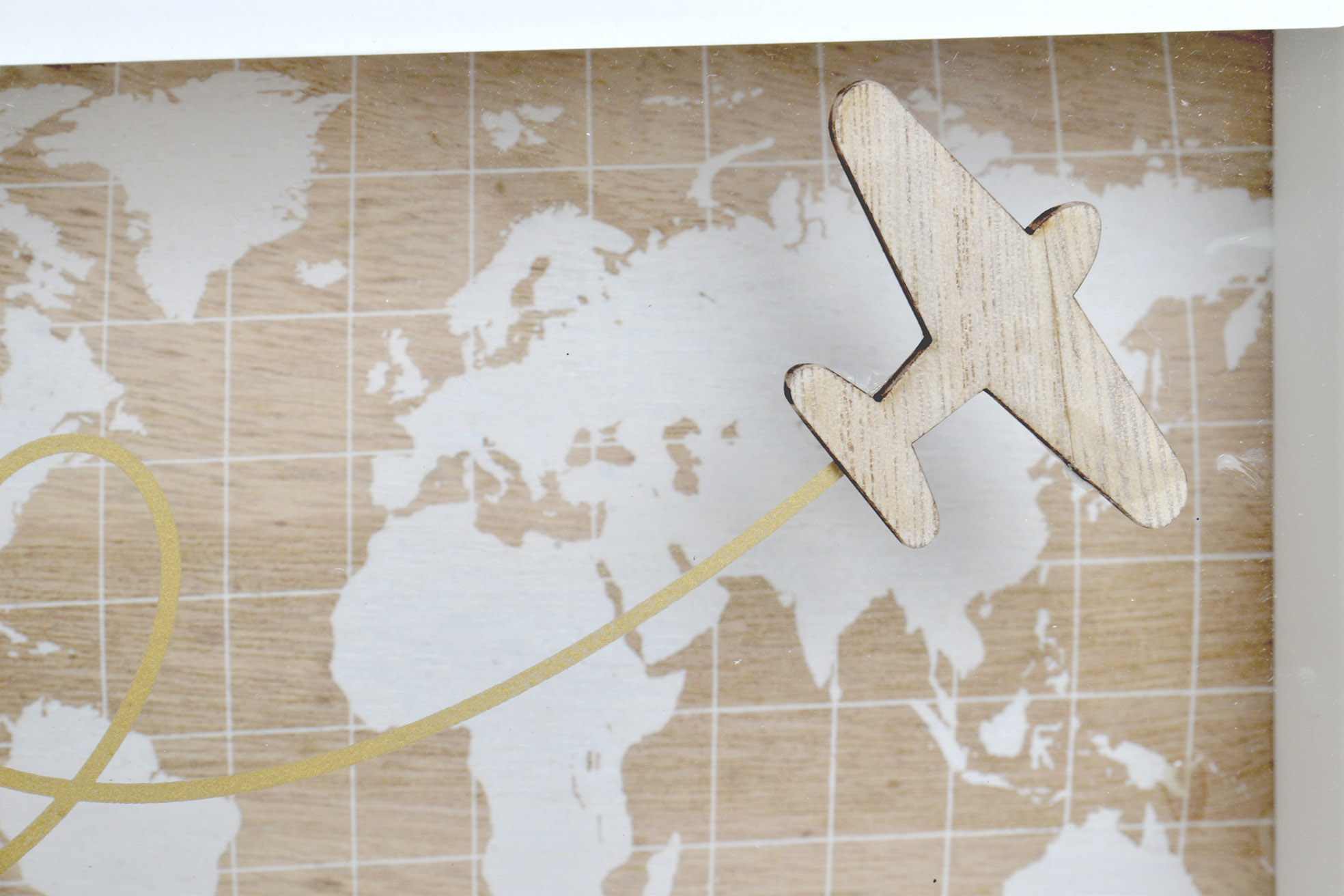 HUCHA MDF METAL 20X7X18 TRAVEL BLANCO 3