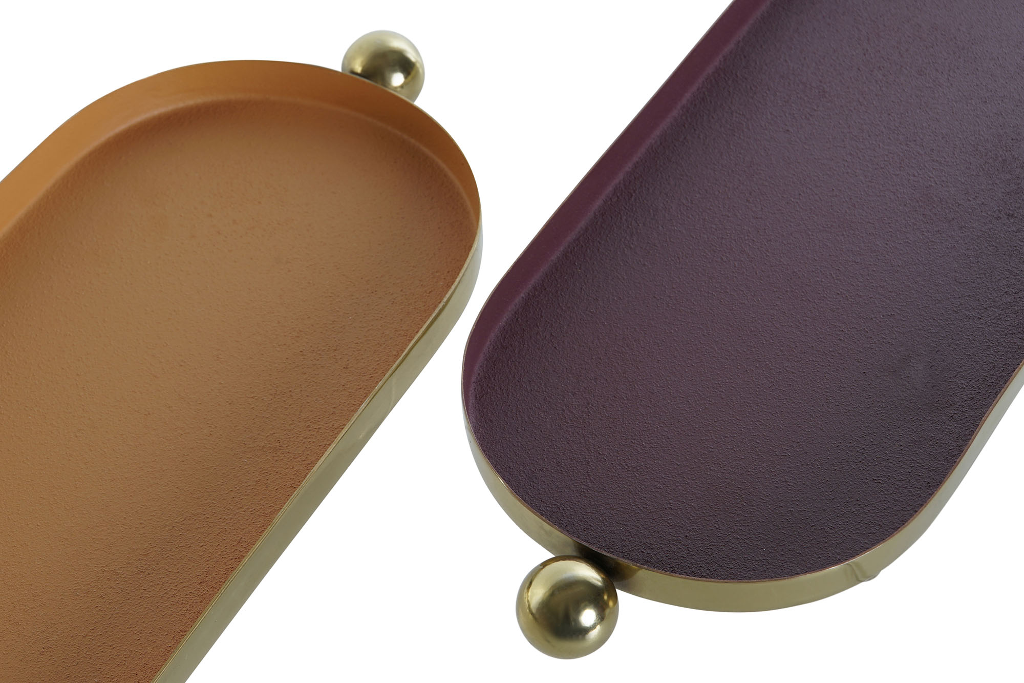 CENTRO MESA HIERRO 35X13X3 RUGOSO NARANJA 2