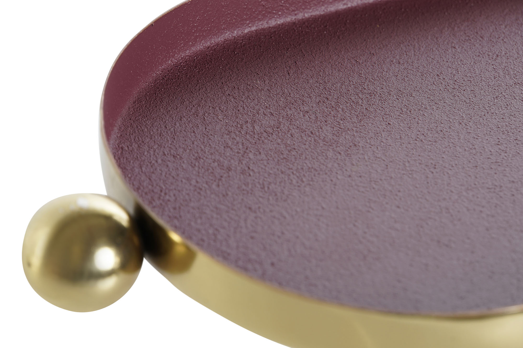 CENTRO MESA HIERRO 35X13X3 RUGOSO MAGENTA 4