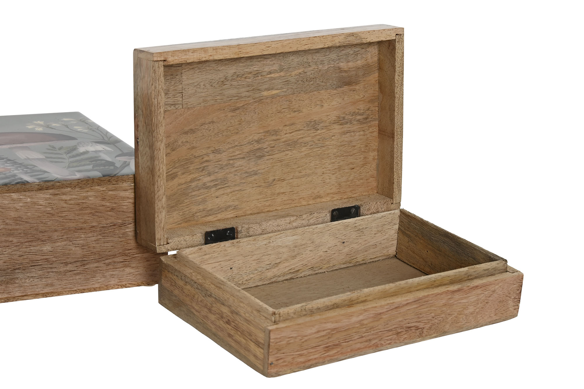 CAJA MANGO 25,5X18X8 SETAS LACADO AZUL 3