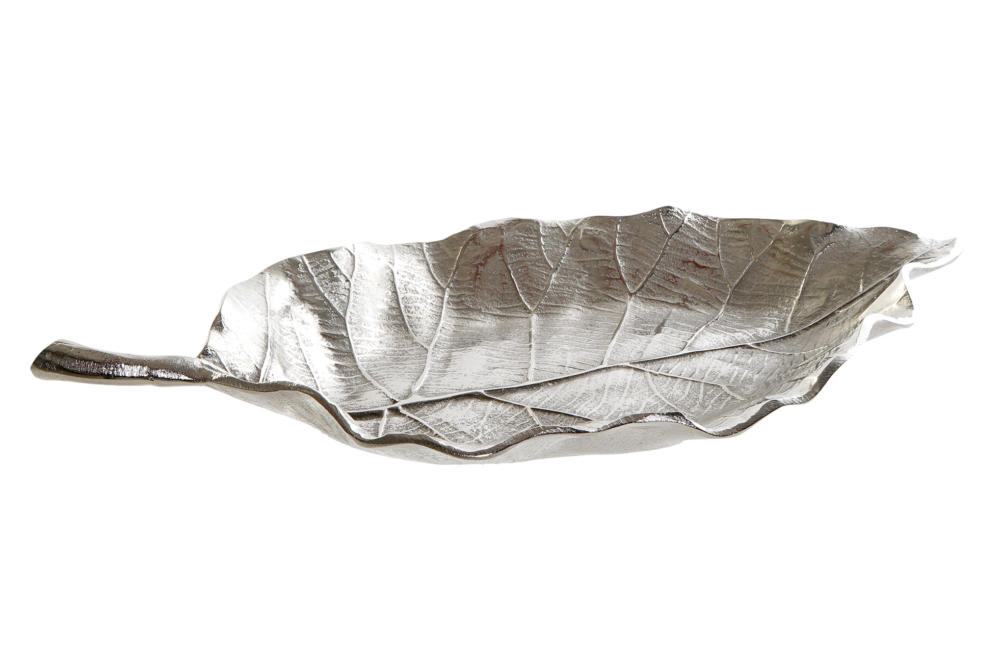 CENTRO MESA ALUMINIO 37X18X4 HOJA PLATEADO