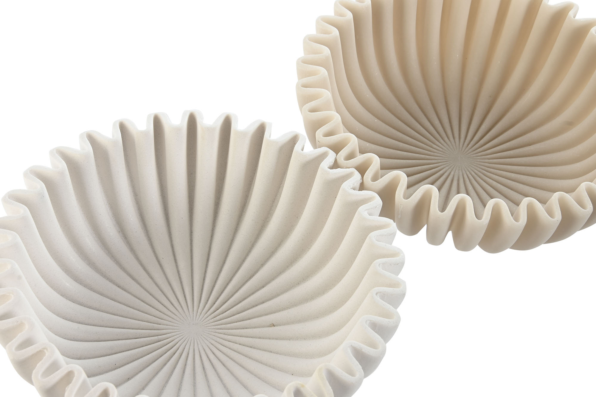 CENTRO MESA RESINA 20X20X6,5 SIMIL PIEDRA BLANCO 2