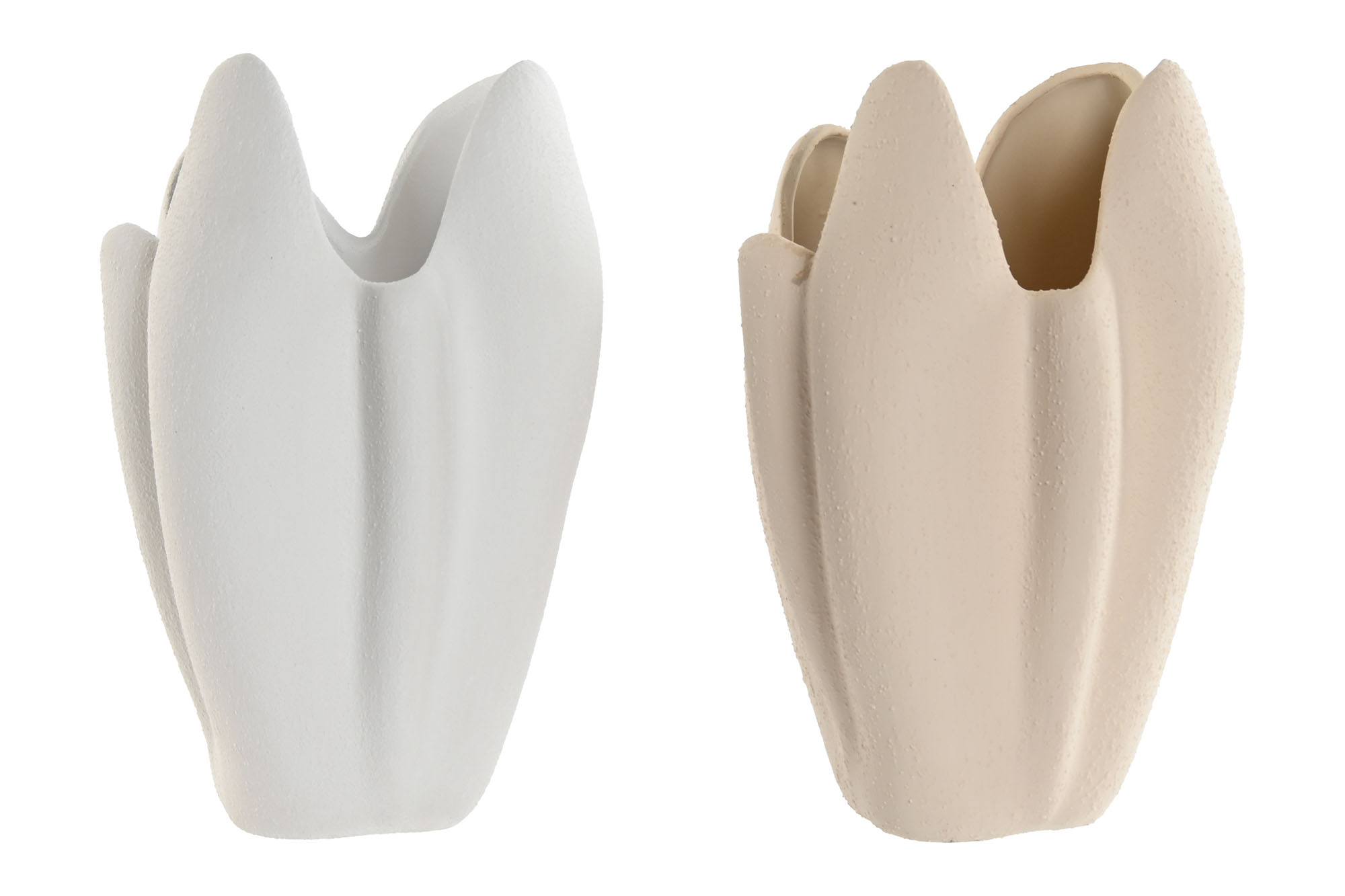 JARRON GRES 18X17X25,7 RUGOSO BLANCO
