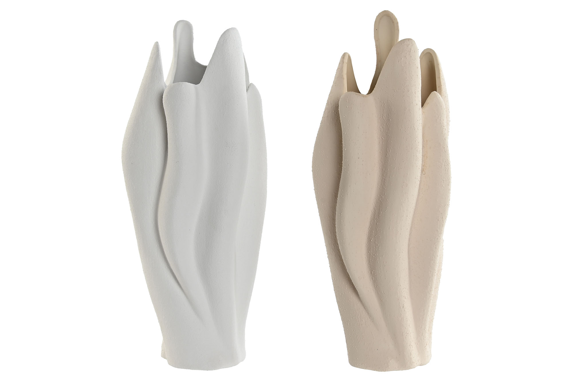 JARRON GRES 16,3X15,4X40,5 RUGOSO BLANCO