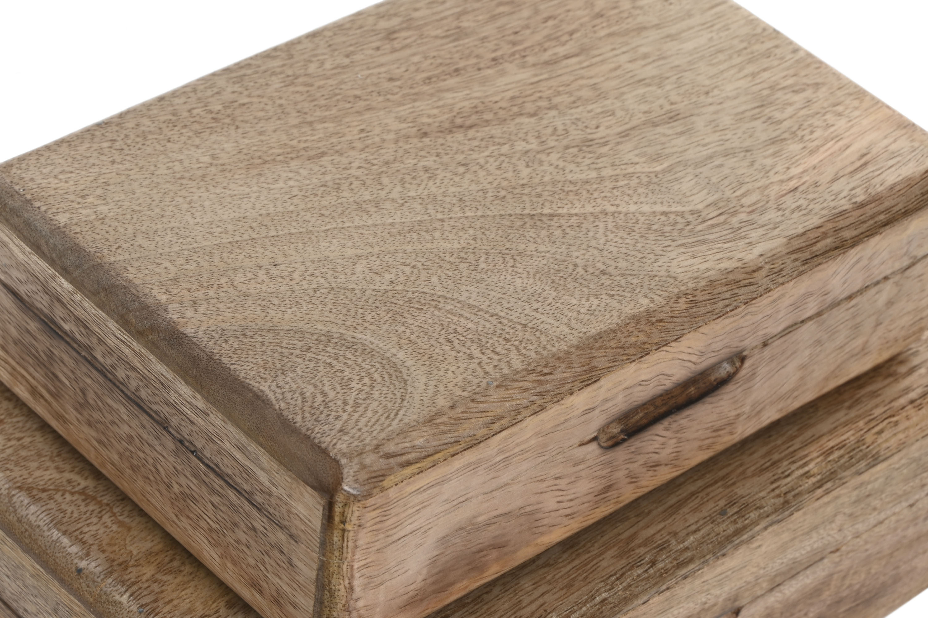CAJA  MANGO 21X14X6 REDONDEADO NATURAL MARRON 3