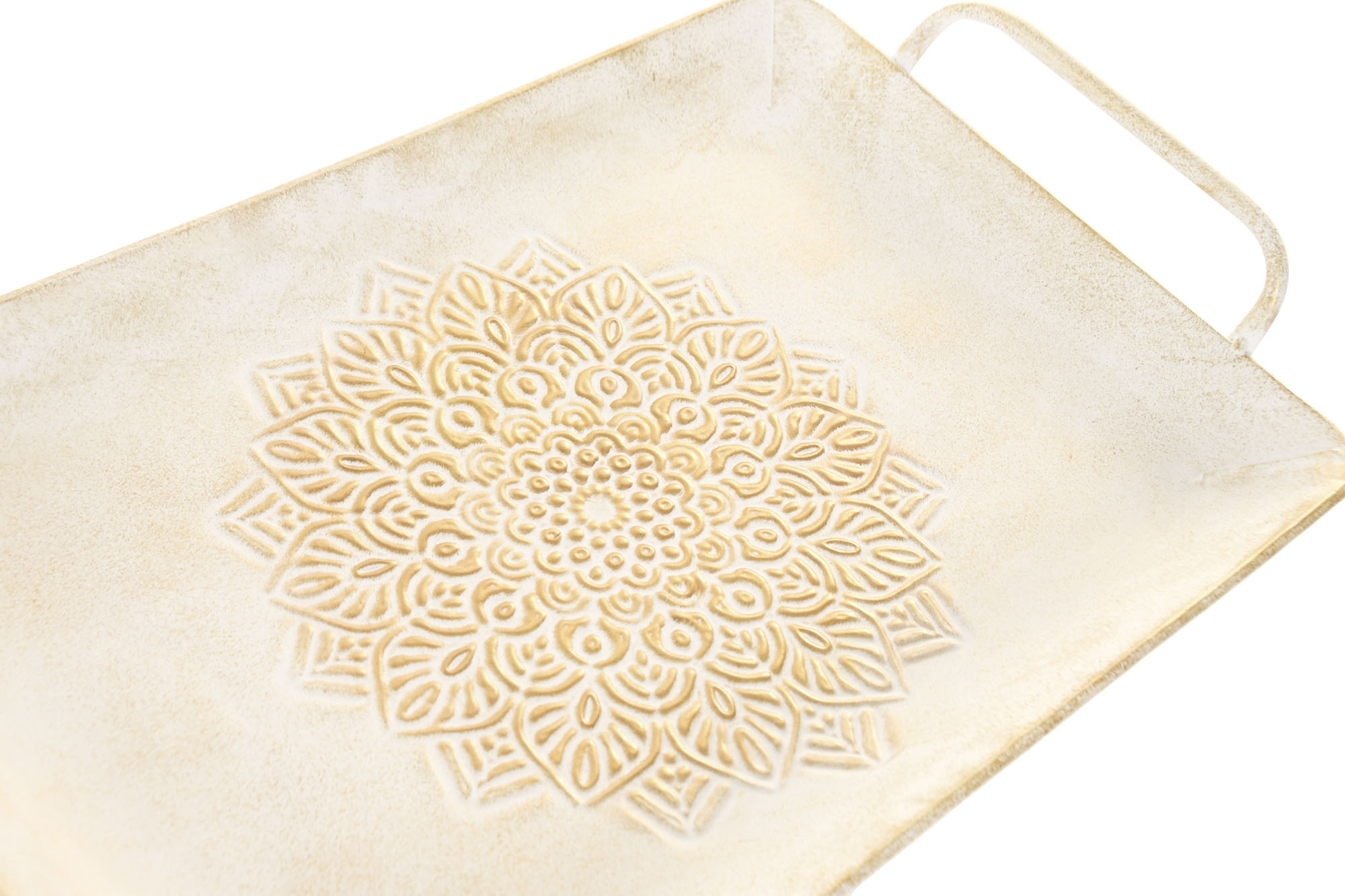 BANDEJA DECORACION  METAL 48X28X6 MANDALA 4