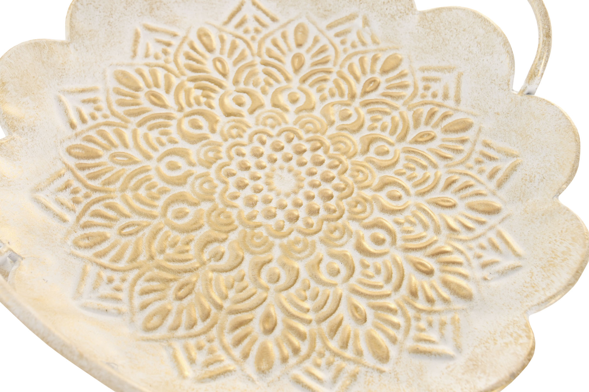 BANDEJA DECORACION METAL 27X27X6 MANDALA 2