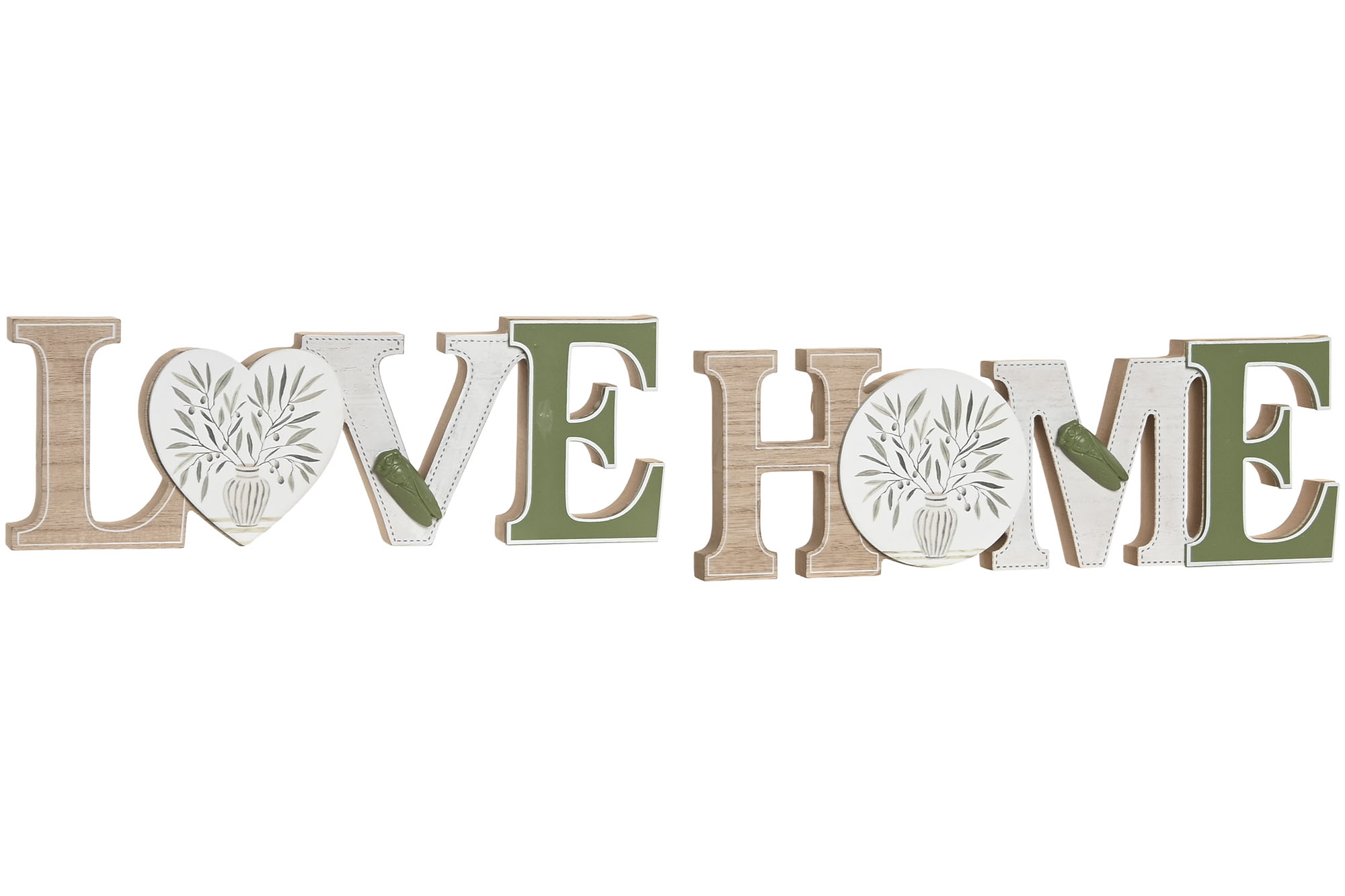 DECORACION MDF 30X2X10CM HOME