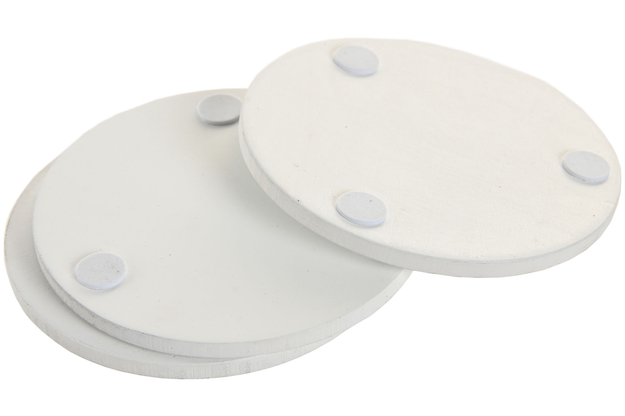 POSAVASOS SET 4 MDF 10X10X0,5 BLANCO 3