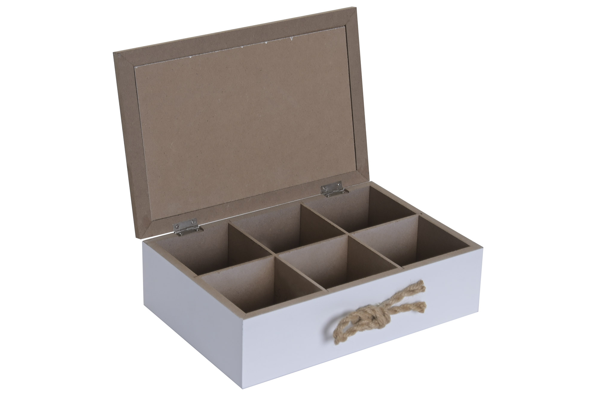 CAJA INFUSIONES MDF CUERDA 24X17X7 FLOR DE LOTO 3